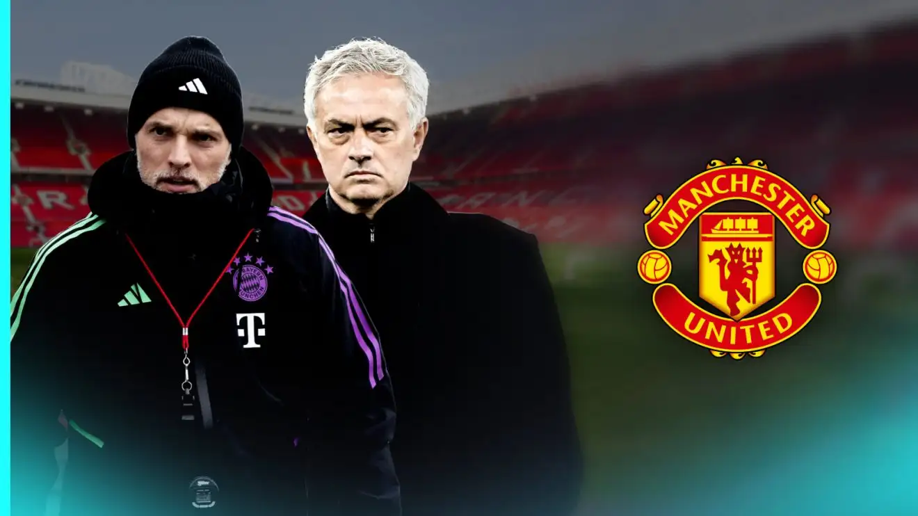 Why would Man Utd appoint Thomas Tuchel, the 'German Jose Mourinho'? 1 Jose Mourinho and also Thomas Tuchel with the Man Utd badge
