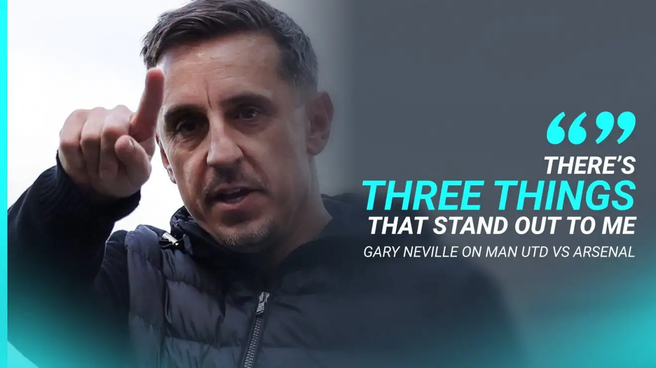 Man Utd vs Arsenal: Gary Neville makes shock Old Trafford prediction - 'This is the big one' 1 Gary Neville on Male Utd and also Mishmash