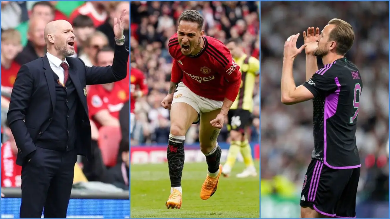 Antony sends Manchester United mixed messages after being 'hauled in' by Ten Hag for early training 1 Manchester Joined company Erik ten Hag and player Antony, with Bayern Munich striker Harry Kane