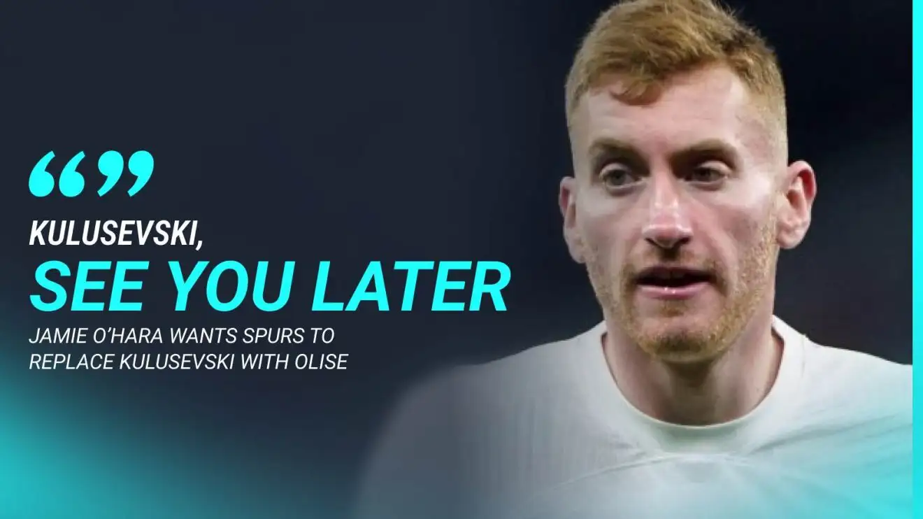 Pundit waves goodbye to Tottenham star for Man Utd target - 'See you later...' 1 Ex-Tottenham gamer Jamie O'Hara desires to fluctuation Dejan Kulusevski wearing Michael Olise