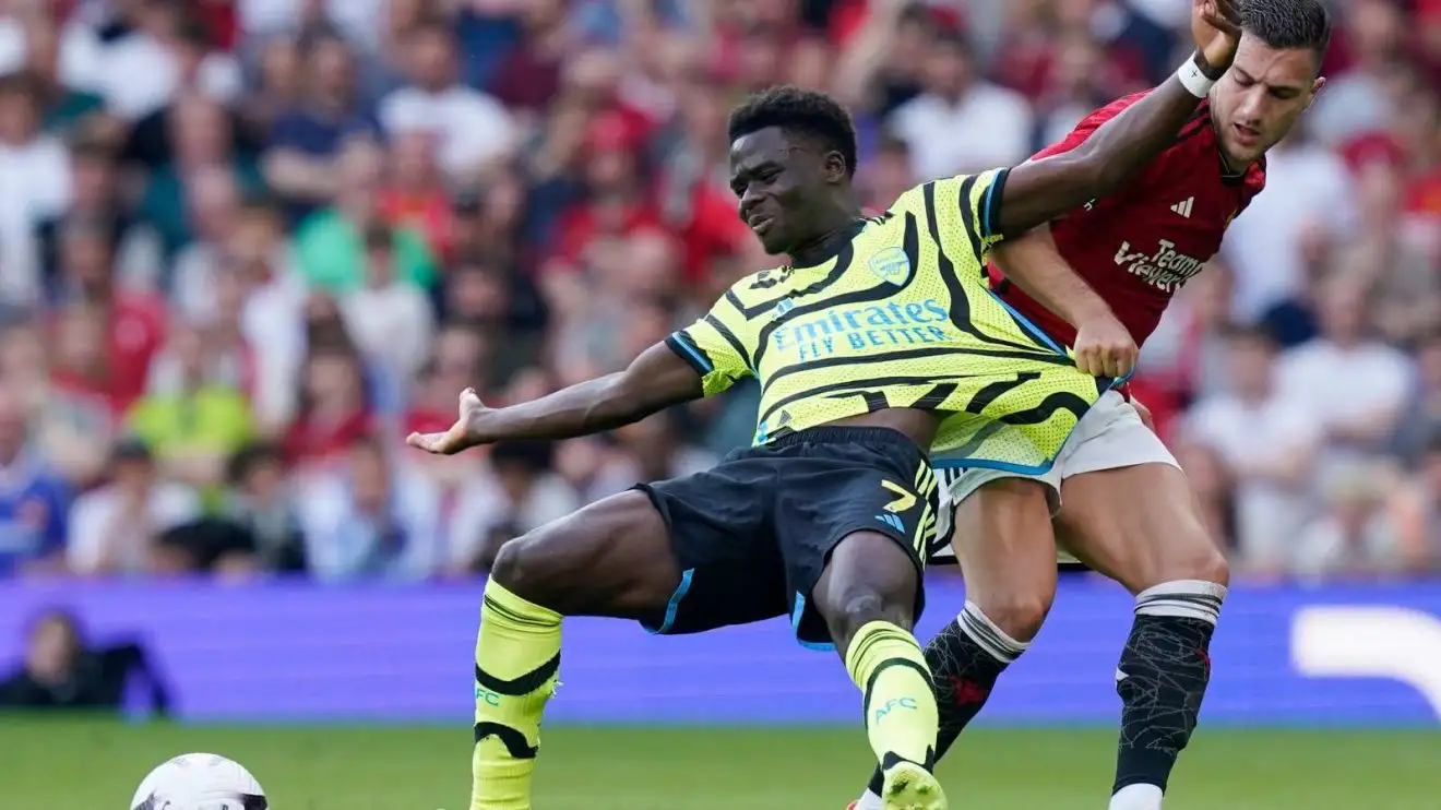 Man Utd 0-1 Arsenal: Trossard goal v depleted Red Devils keeps Gunners in title race 1 Individual Utd v Mishmash: Bukayo Saka is fouled by Diogo Dalot