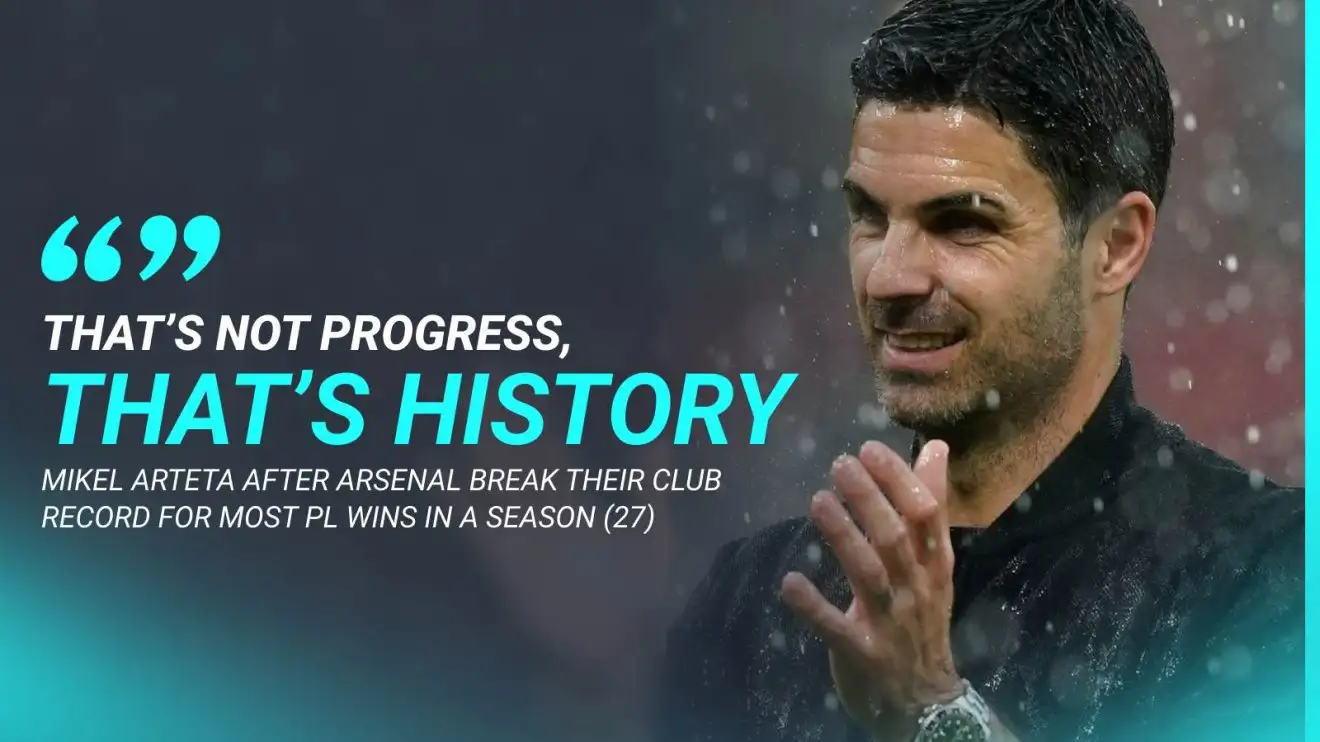 Arteta hails Arsenal 'history' after Man Utd win breaks record Invincibles couldn't 1 Mikel Arteta depreciates the Toolbox bid of the period