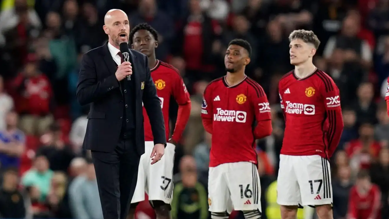 Man Utd: Ten Hag makes FA Cup 'promise' to 'best fans in the world' after 'fantastic' Newcastle win 1 Erik 10 Hag addresses the Male Utd supporters after a match
