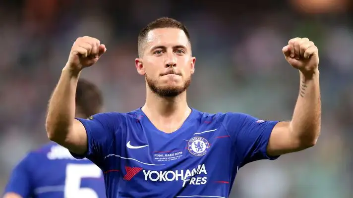 Eden Hazard in his Chelsea days