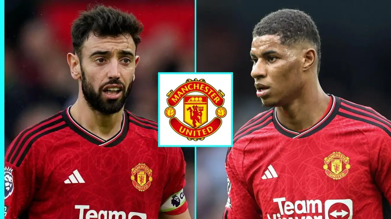 Manchester United gamers Bruno Fernandes and also Marcus Rashford