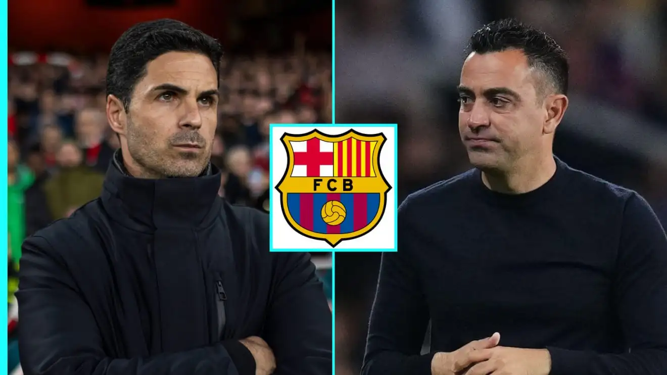 Barcelona make 'contact' with Arsenal boss Arteta as 'furious' Laporta is 'pressured' by five stars to sack Xavi 1 Unit manager Mikel Arteta and Xavi