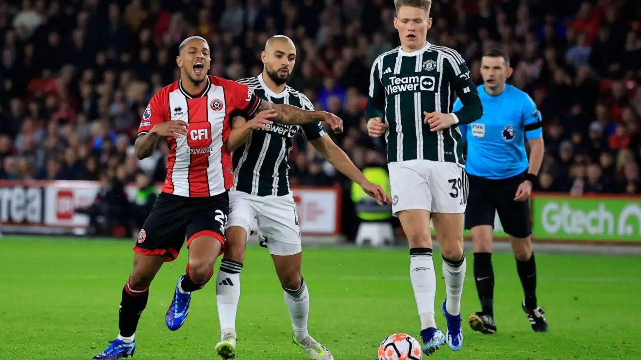 Man Utd flop 'scouted' by Premier League duo on 'red alert' with Red Devils stay unlikely 1 Individual Utd midfielder Sofyan Amrabat during a match