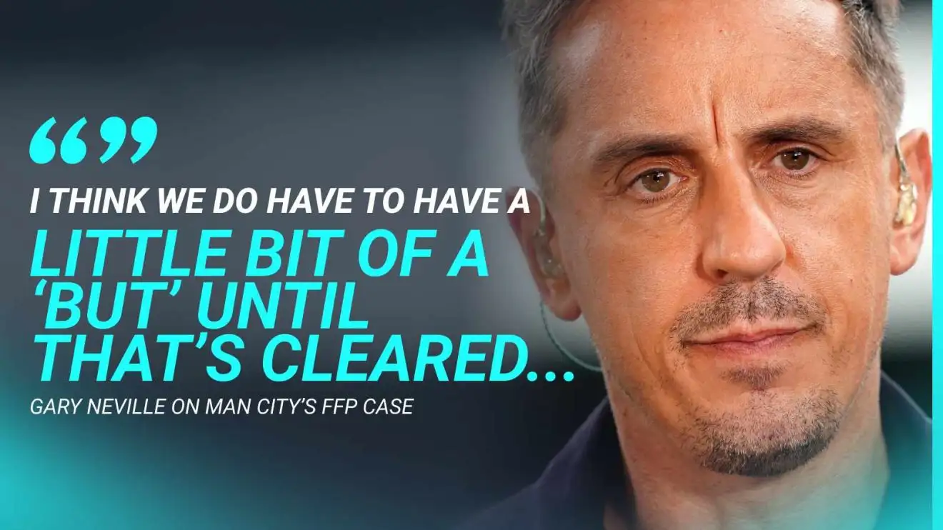 Man City FFP: Neville drops 'rule-breaking' claim with 'guilty' verdict to settle Guardiola vs Ferguson debate 1 Male Municipal county FFP Neville