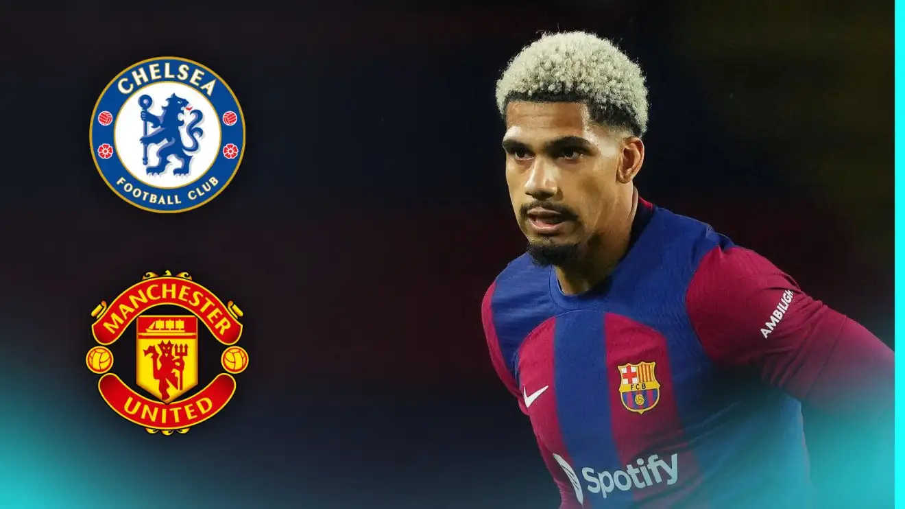 Man Utd blow as Barcelona 'accept' Chelsea offer in record-breaking deal for 'disappointing' star 1 Chelsea and Dude Utd target Ronald Araujo