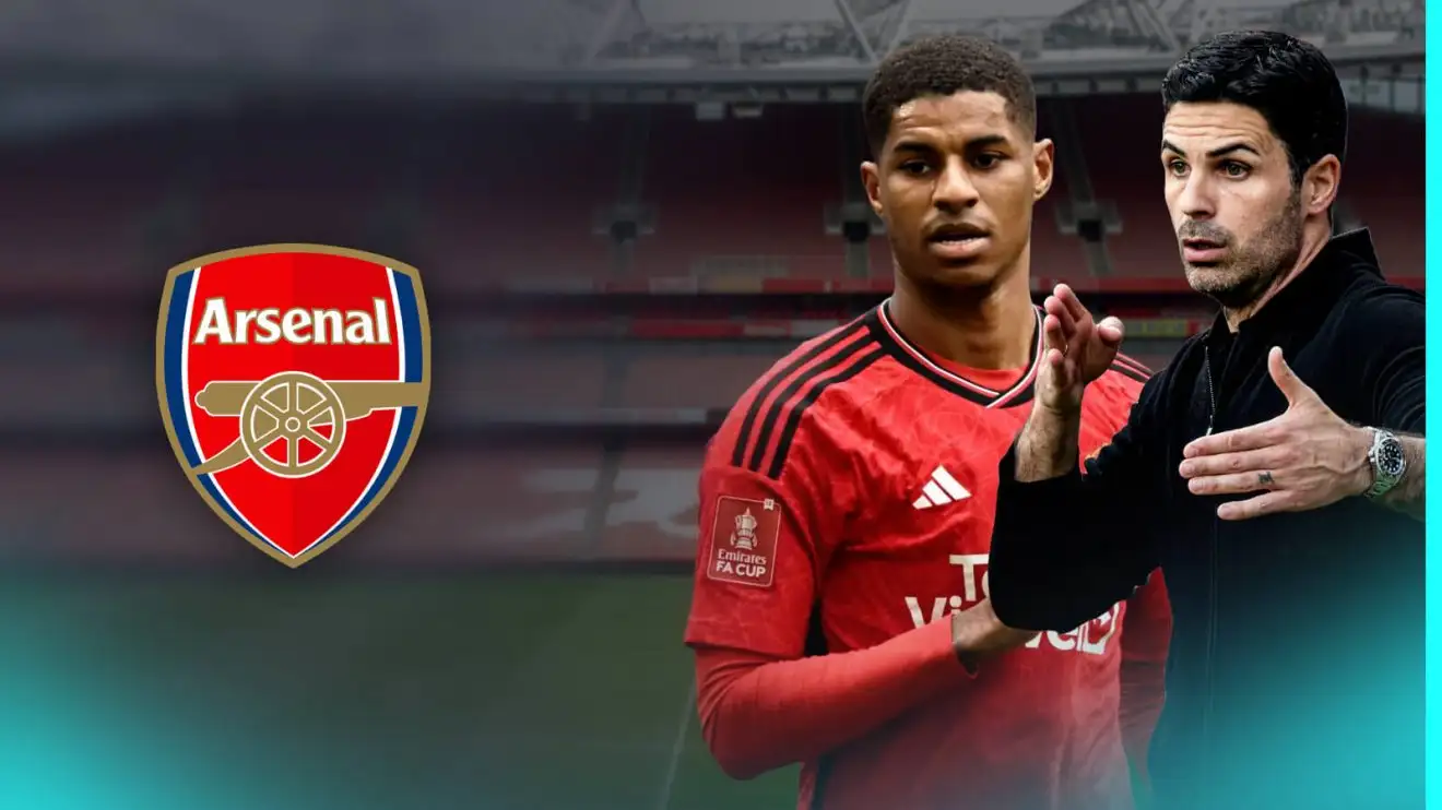 Arsenal would send 'serious message' over £80m Man Utd transfer after Arteta holds 'secret talks' 1 Mikel Arteta and also Male Utd superstar Marcus Rashford
