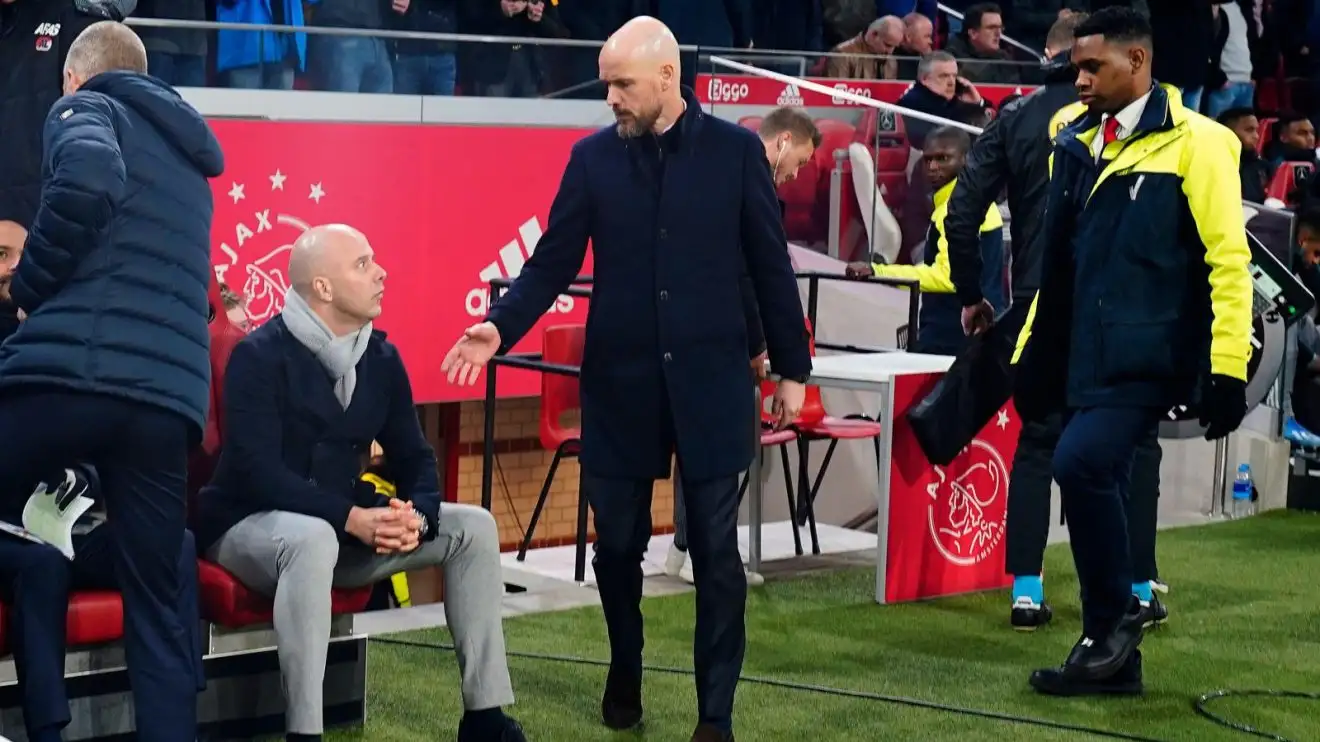 Man Utd: 'Precious' Ten Hag accused of being 'jealous' of Slot's arrival at Liverpool after he shows 'nasty side' 1 Male Utd honchos Erik 10 Hag and also Arne Slot