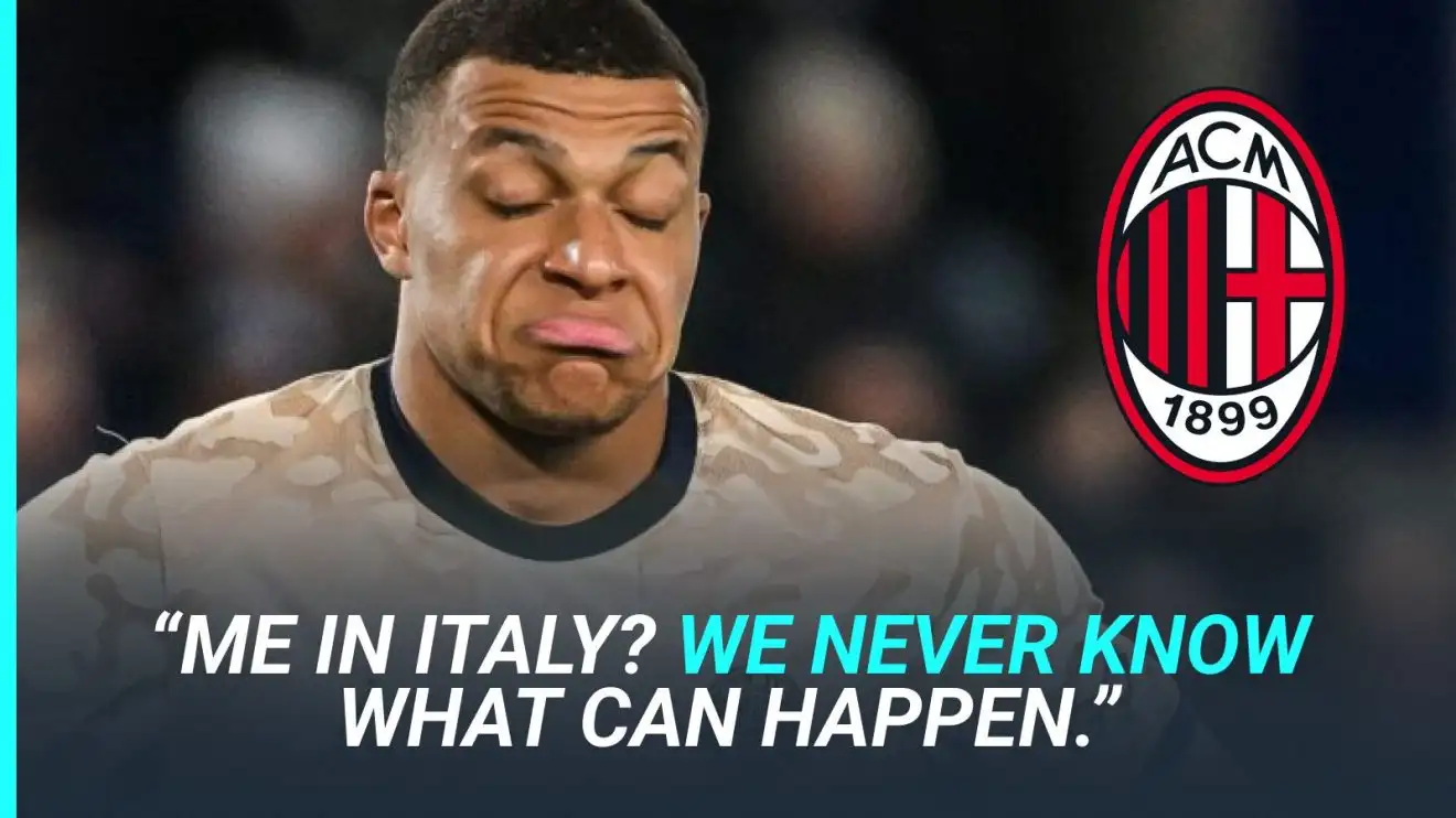 Kylian Mbappe admits he sustained AC Milan as a boy