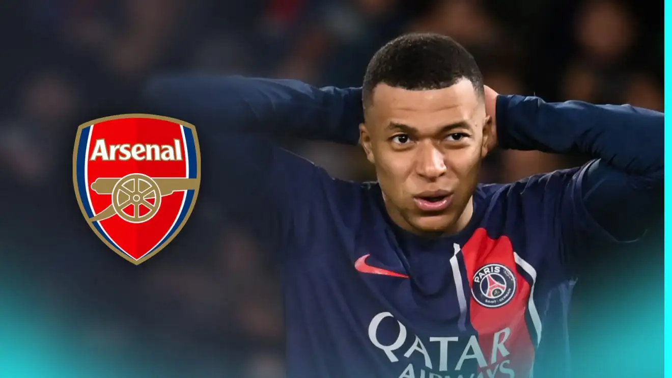 Arsenal hopes on Mbappe get 'seismic boost' as Man Utd make 'U-turn' 1 Kylian Mbappe wearing the Mix badge.