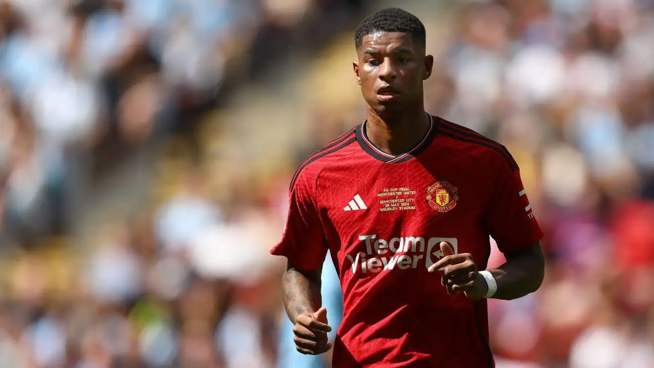 Man Utd transfer: 'Next few hours decisive' as Hansi Flick 'proposes' Red Devils star as Nico Williams alternative 1 Male Utd onward Marcus Rashford
