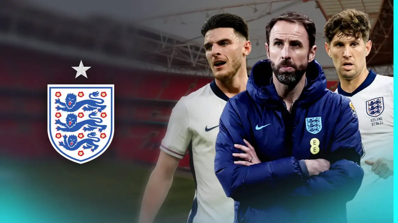 England need to be 'gnarly' and 'mean'; play Declan Rice in defence 1 Declan Rice, Gareth Southgate and also John Boulders.