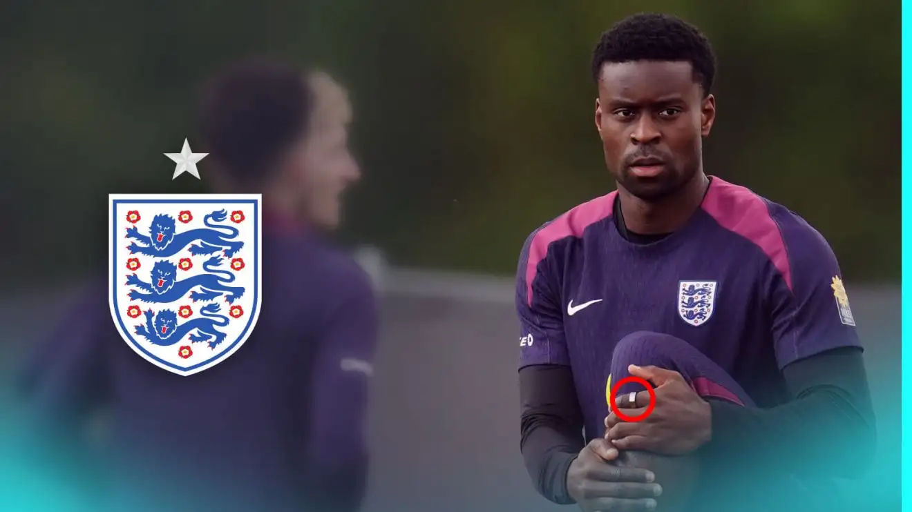 England and the 'secret weapon smart ring' that's going to win them Euro 2024 1 Marc Guehi wearing his pivot weapon clever ring.