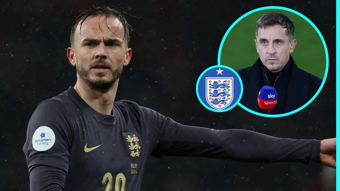Tottenham star questioned with 'you think you are better' remark by Neville after England snub 1 James Maddison, Gary Neville