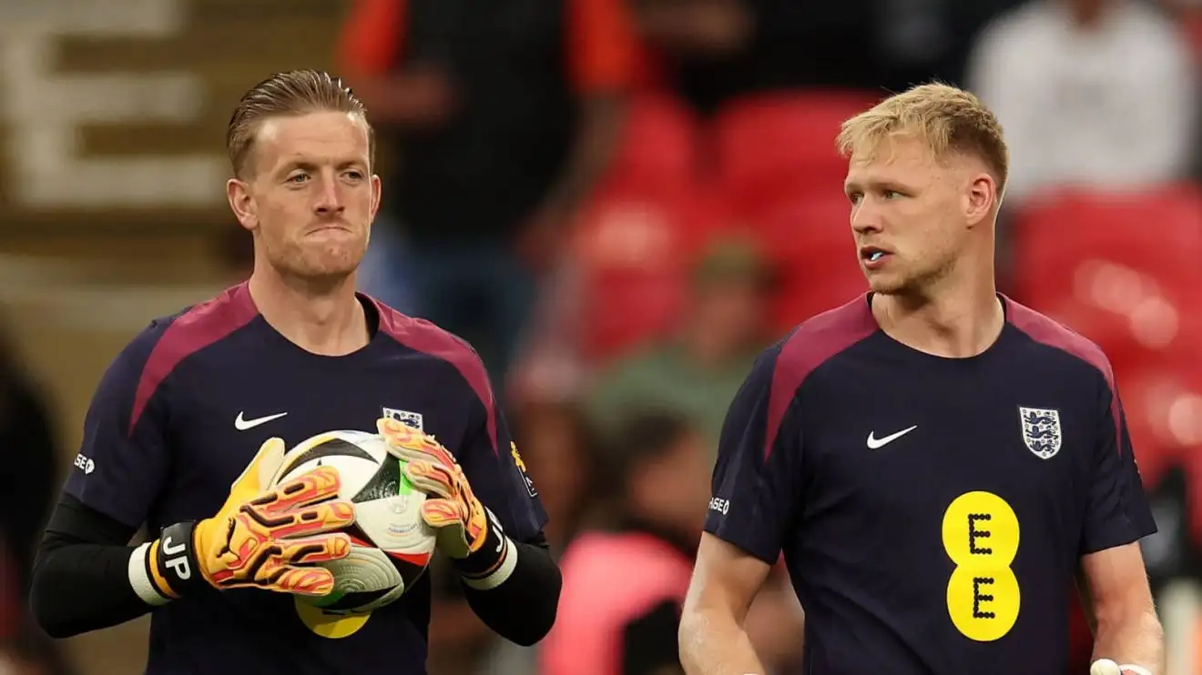 'If he wins the tournament' - Arsenal man Ramsdale happy to sit behind Pickford and await 'happiest day of my life' with England 1 Aaron Ramsdale, Jordan Pickford, England