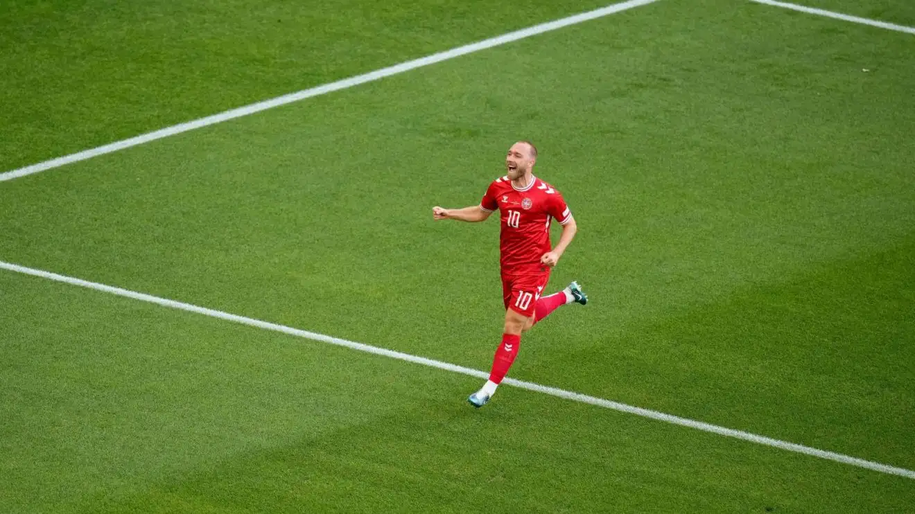 Slovenia 1-1 Denmark: Eriksen fairytale goal cancelled out by deflected equaliser 1 Denmark midfielder Christian Eriksen commemorates his aim