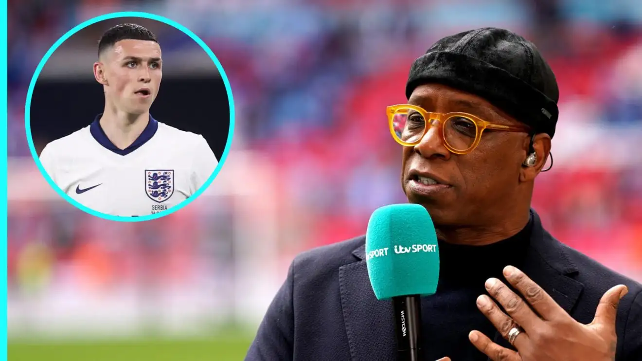 Ian Wright and England star Phil Foden