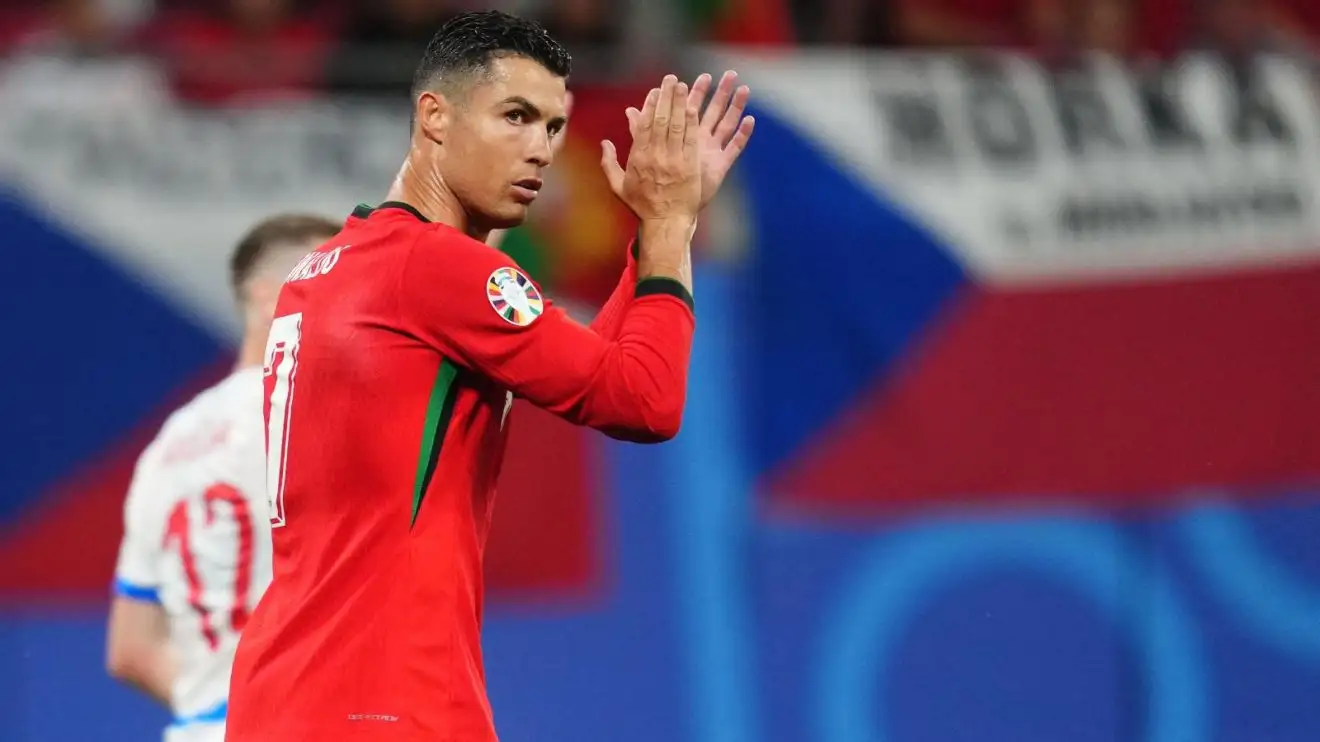 Portugal captain Cristiano Ronaldo claps during a measured up to