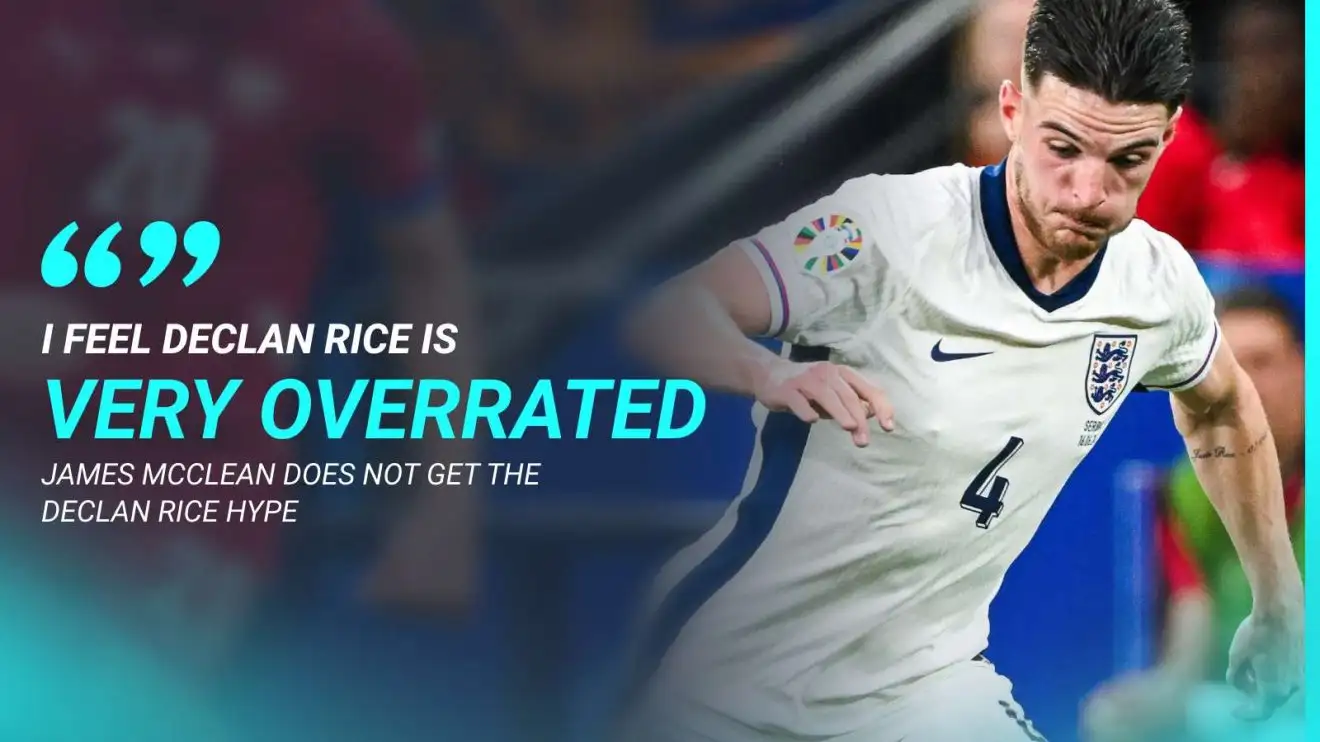 'Very overrated' England and Arsenal star 'not world class' as ex-teammate slams 'over the top' praise 1 Mishmash and England midfielder Declan Rice is