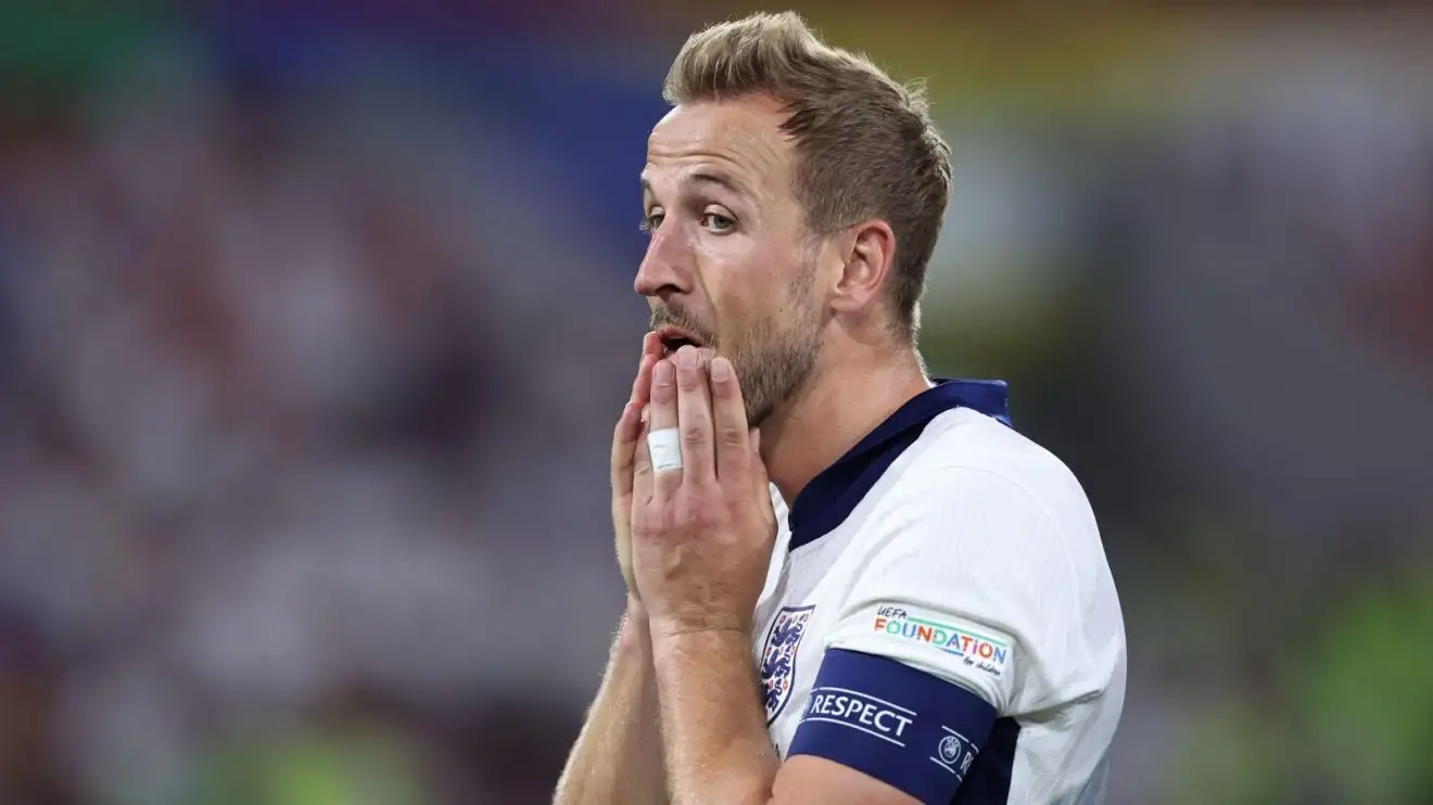 Harry Kane during the 0-0 with Slovenia