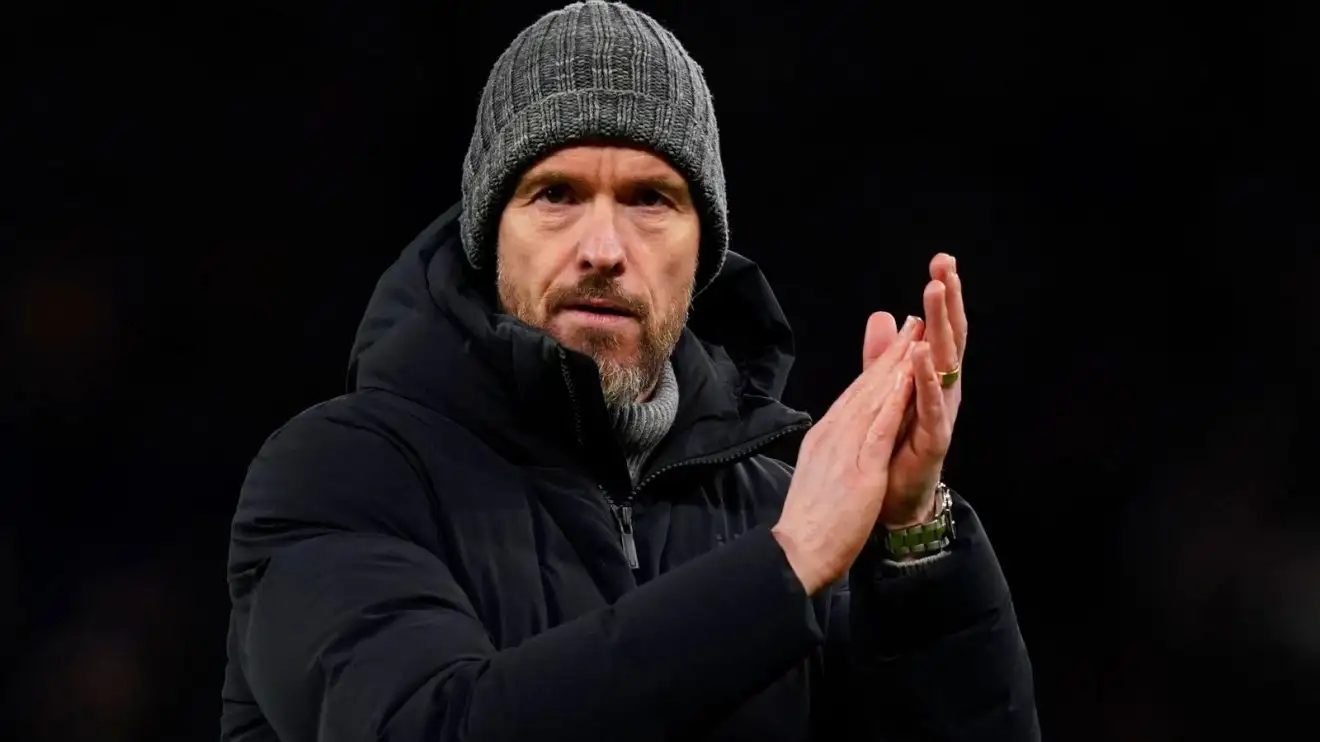 Man Utd: Ten Hag 'not under pressure to finish in top four' as huge sack 'worry' emerges 1 Erik ten Hag commends the Individual Utd followers after a match