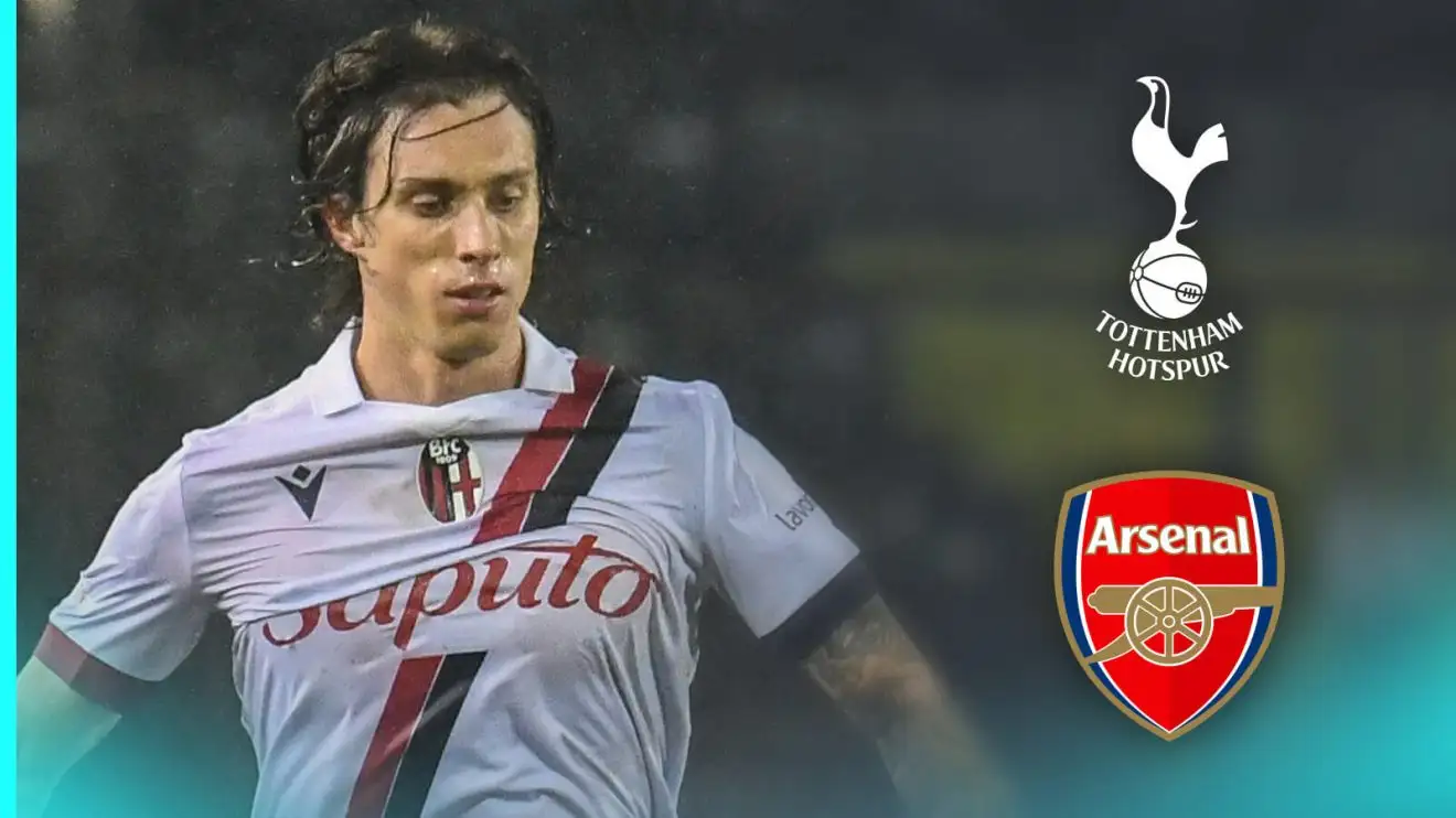 Tottenham 'ready to break in' and hijack Arsenal pursuit of Italian with a 'monstrous offer' required 1 Tottenham and Mix transfer target Riccardo Calafiori