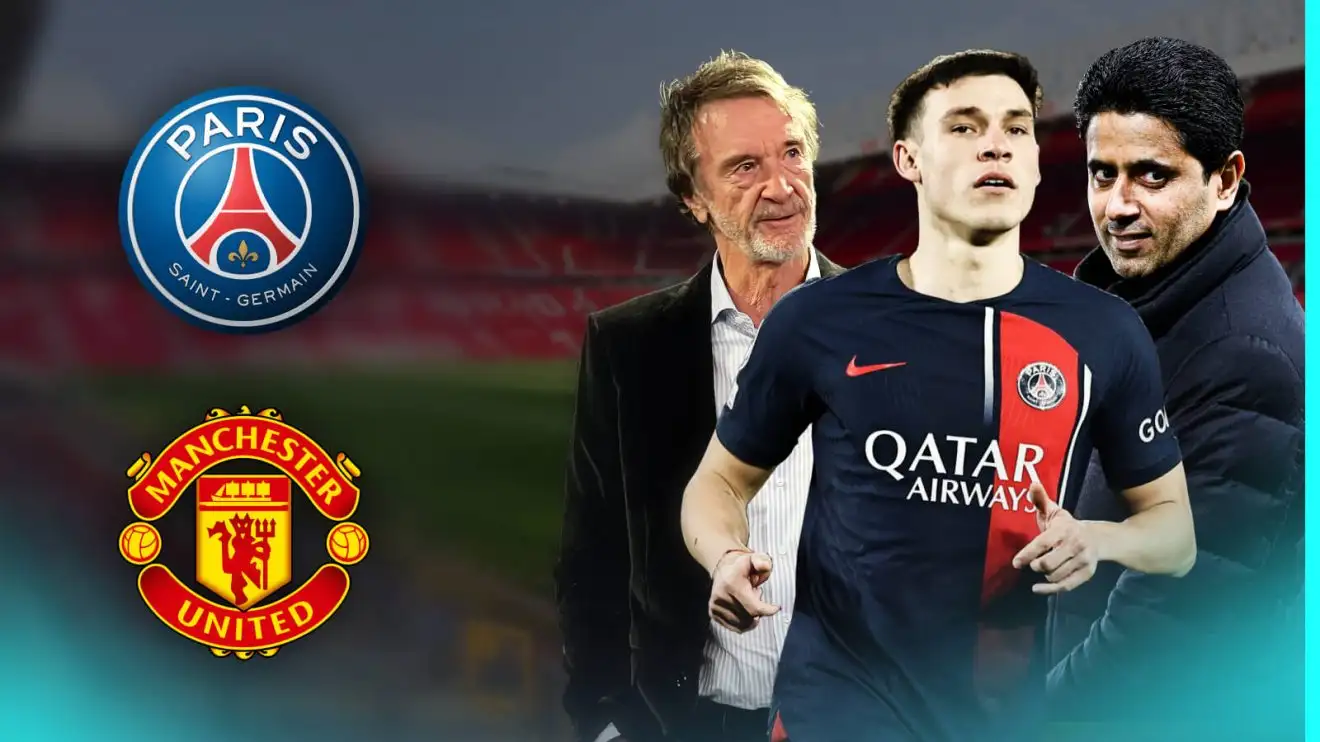 Man Utd transfers: Romano confirms interest in PSG star 'genuine'; reveals 'other players discussed' 1 Ugarte Ratcliffe Khelaifi PSG Male Utd