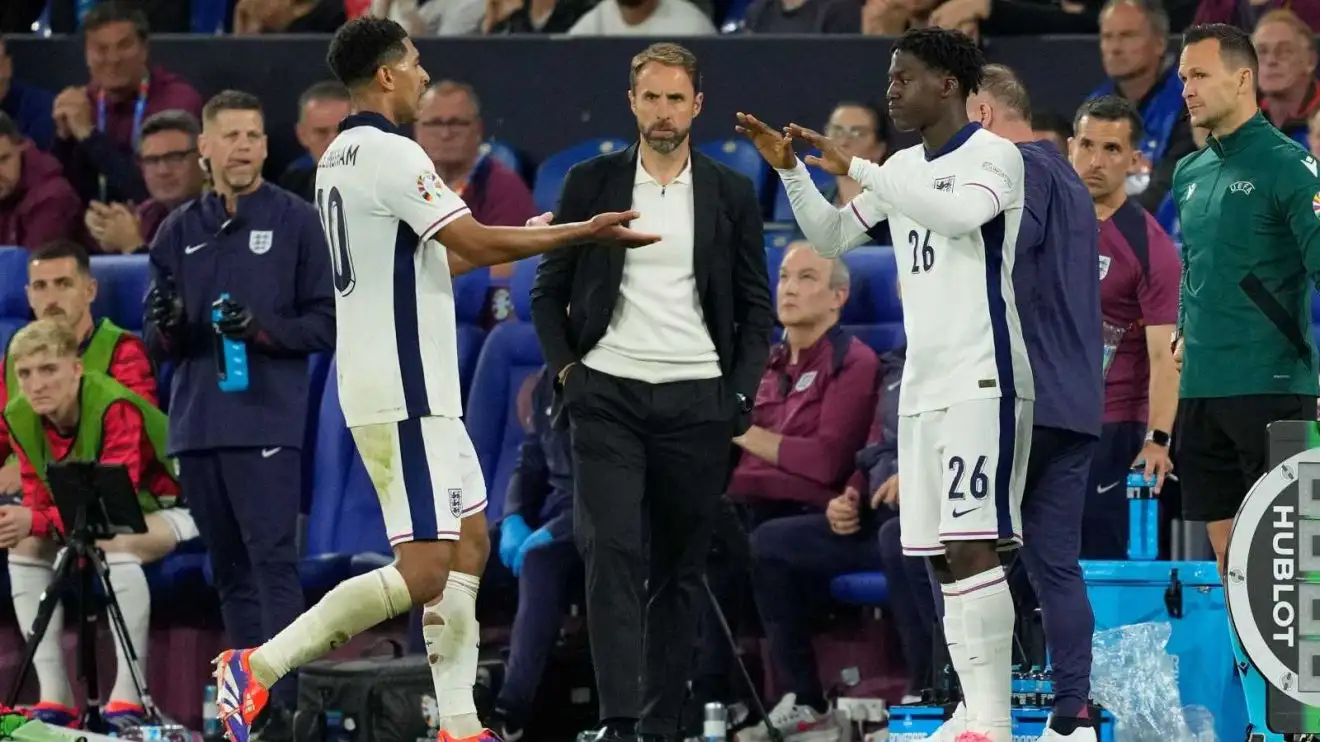 England star 'to make first start' vs Slovakia as Southgate regular 'hasn't trained for 48 hours' 1 England midfielder Kobbie Mainoo equalizes Jude Bellingham