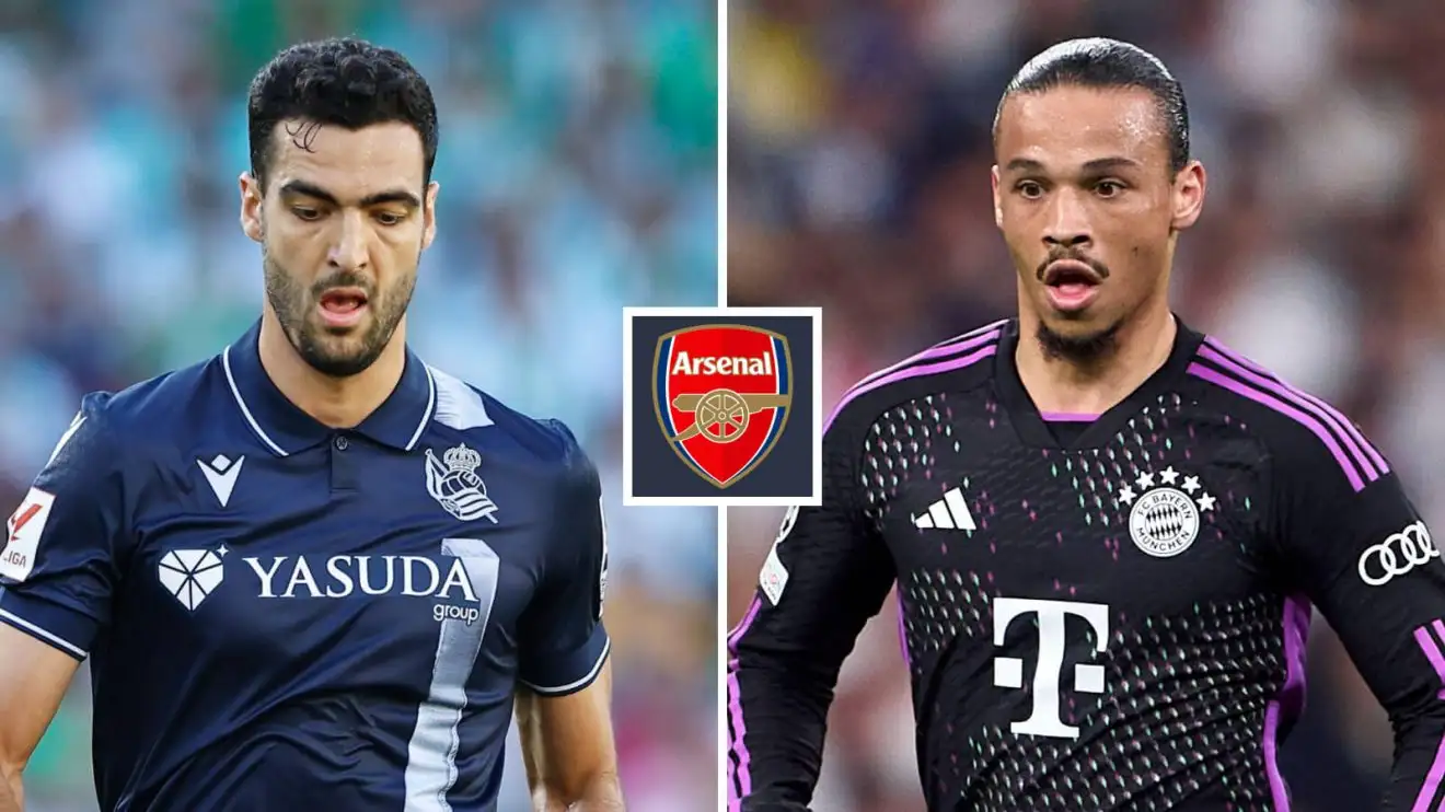 Arsenal nhắm Leroy Sane và Mikel Merino