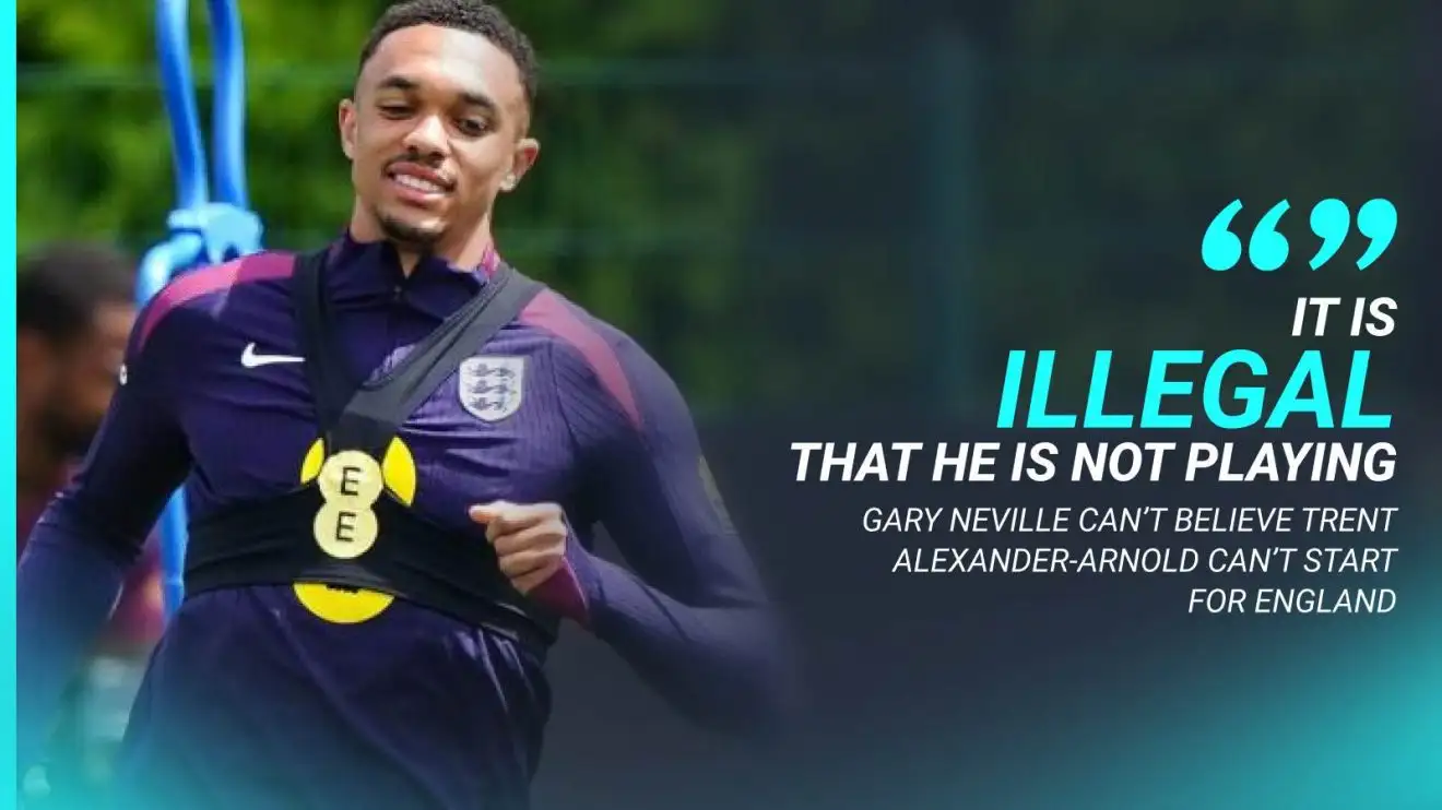 England: Neville slams 'illegal' Southgate misuse of 'best football player we've ever seen' 1 Trent Alexander-Arnold has to overture for England, says Gary Neville