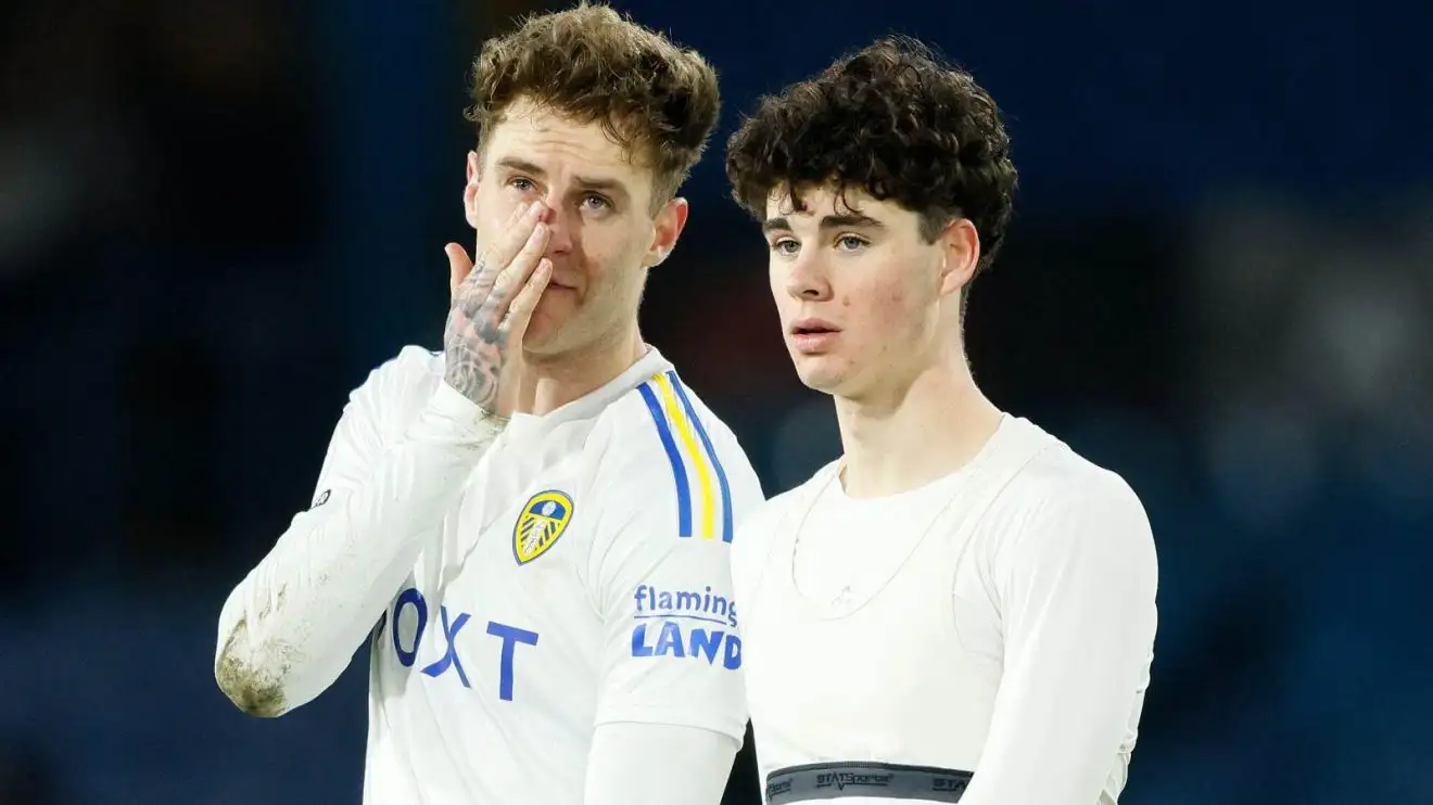 Tottenham 'agree to pay around £40m' for Leeds teenager with Farke favourite to return for £10m 1 Tottenham-bound Archie Grey and Joe Rodon talk after a match