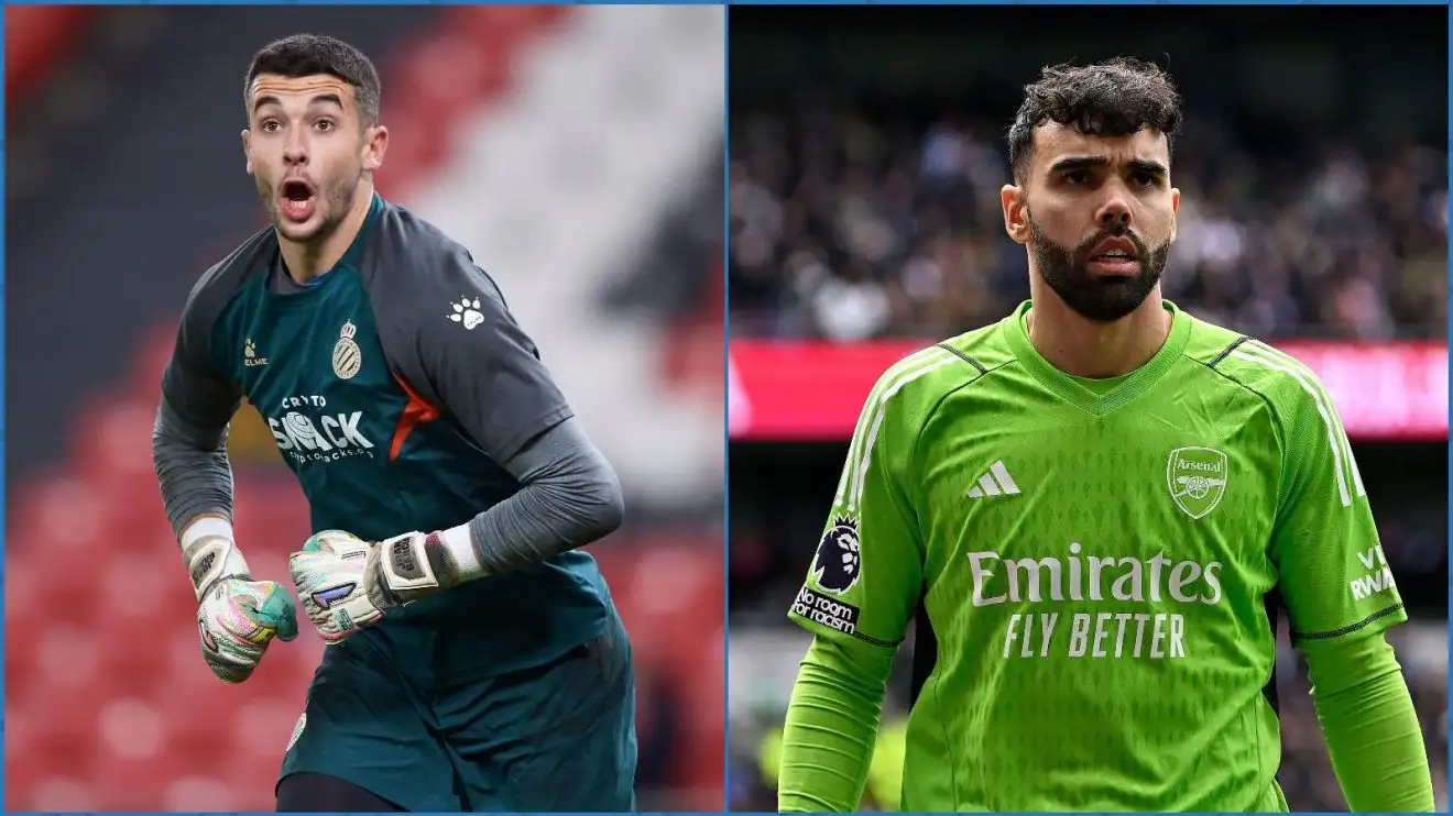 Arsenal transfer: Romano reveals Arteta target to compete with Raya as £25m exit agreed 1 Arsenal-attached goalkeeper Joan Garcia and also present Arsenal goalkeeper David Raya