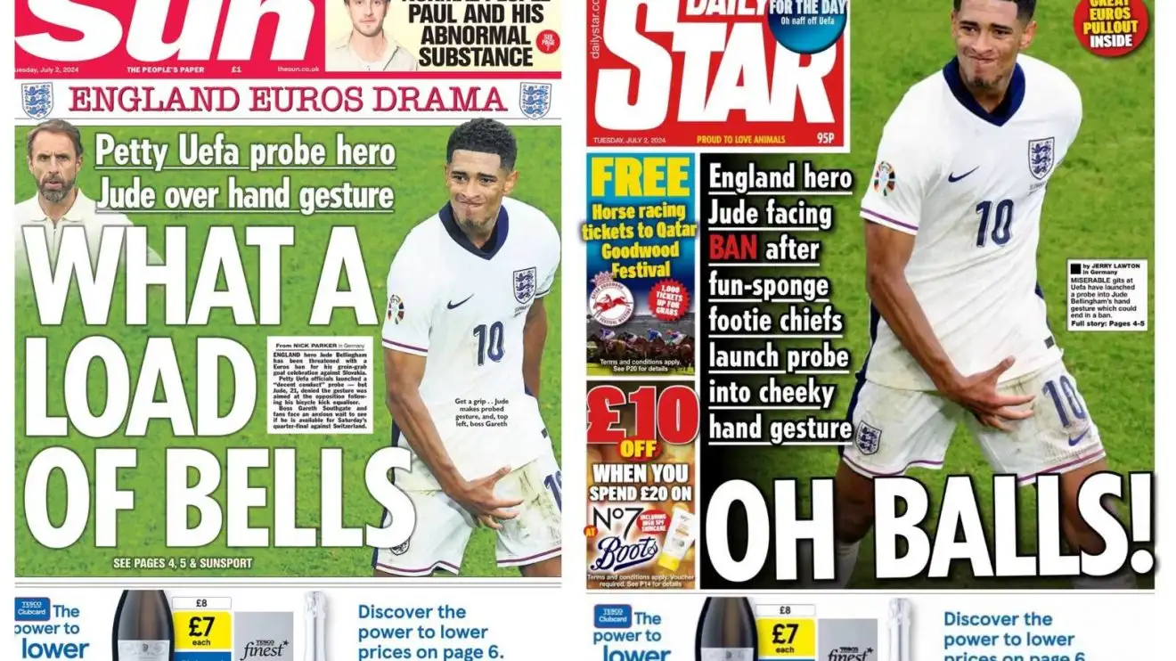 Jude Bellingham 'witch hunt' PROVED as 'fun-sponge footie chiefs' target England hero 1 Jude Bellingham rounds insurance coverage