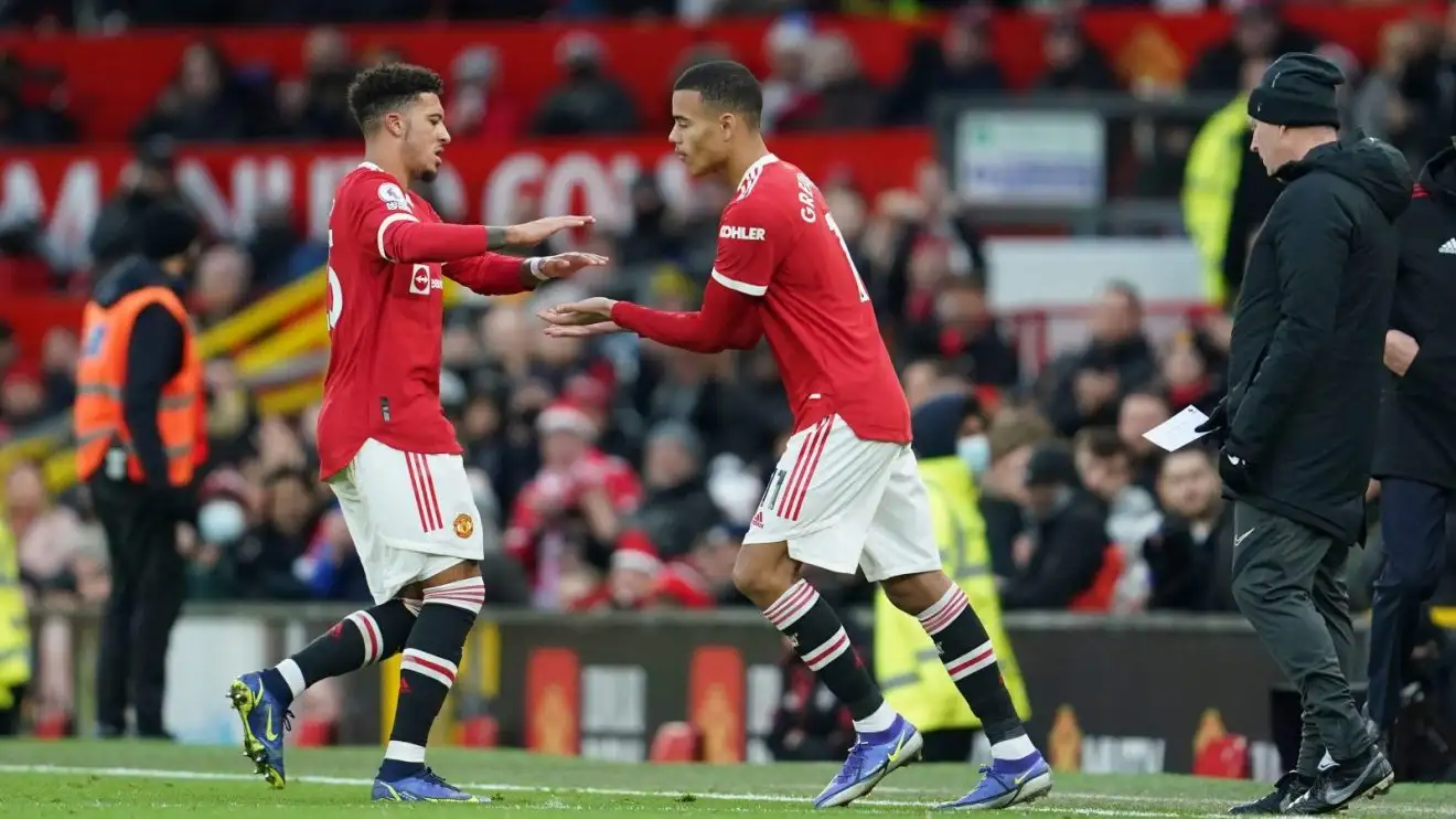 Man Utd duo Jadon Sancho and also Mason Greenwood