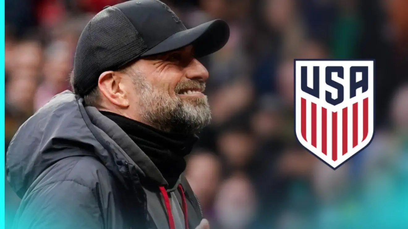 Liverpool legend Jurgen Klopp via the USMNT badge