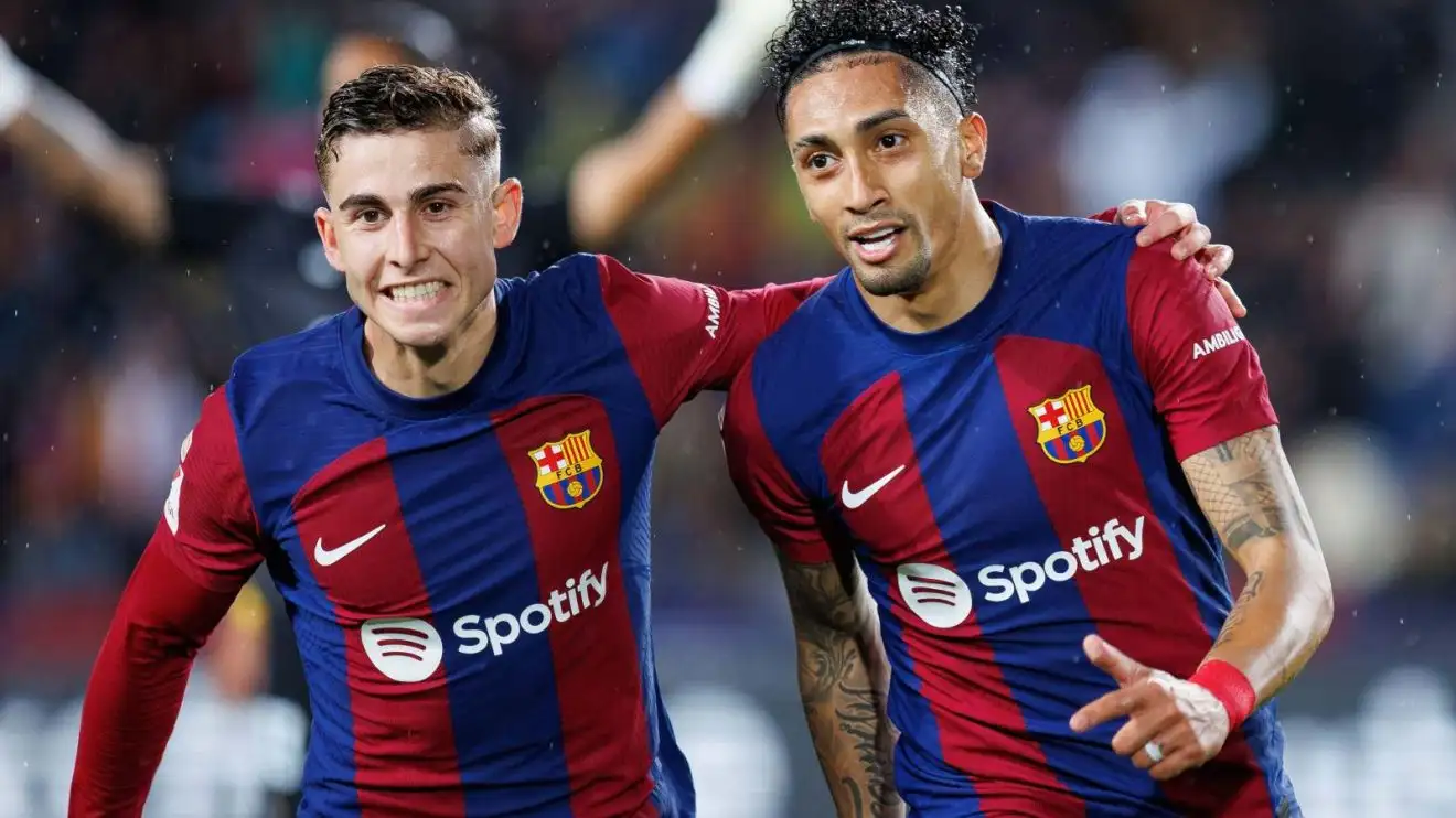 Chelsea-connected Barcelona duo Fermin Lopez and Raphinha share joy a purpose