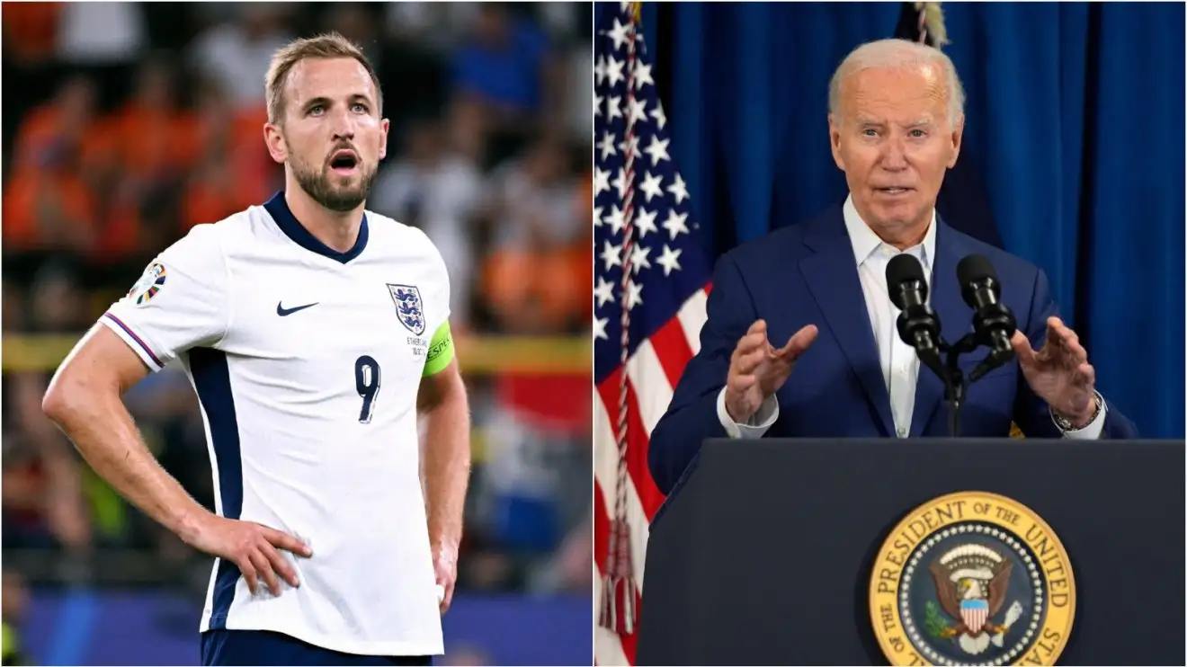 Harry Kane dropped as England's President Biden and more hopes ahead of Euro 2024 final v Spain 1 Kane Biden England