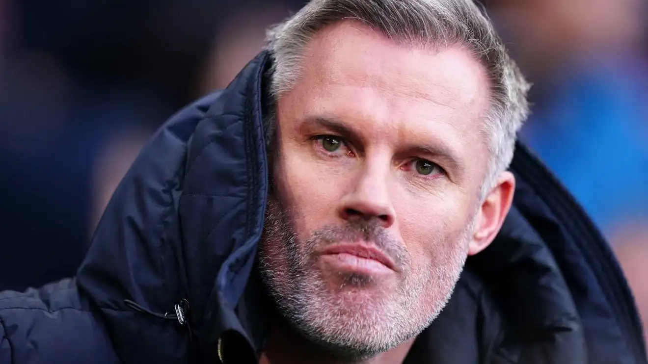 Former Liverpool defender Jamie Carragher before a Premier League match