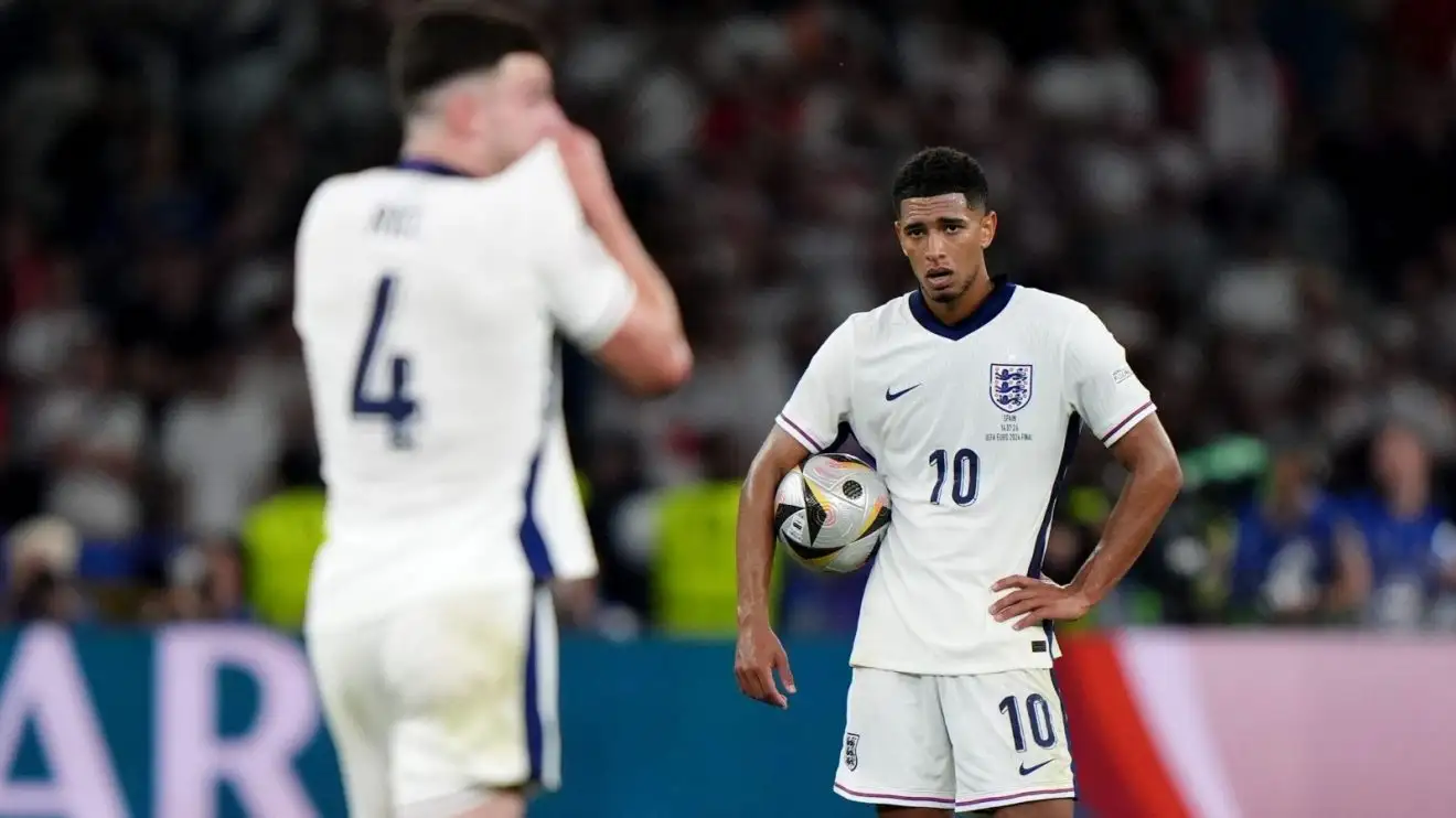 England player is a 'prima donna' as Declan Rice defended by Arsenal fans 1 Jude Bellingham and Declan Rice