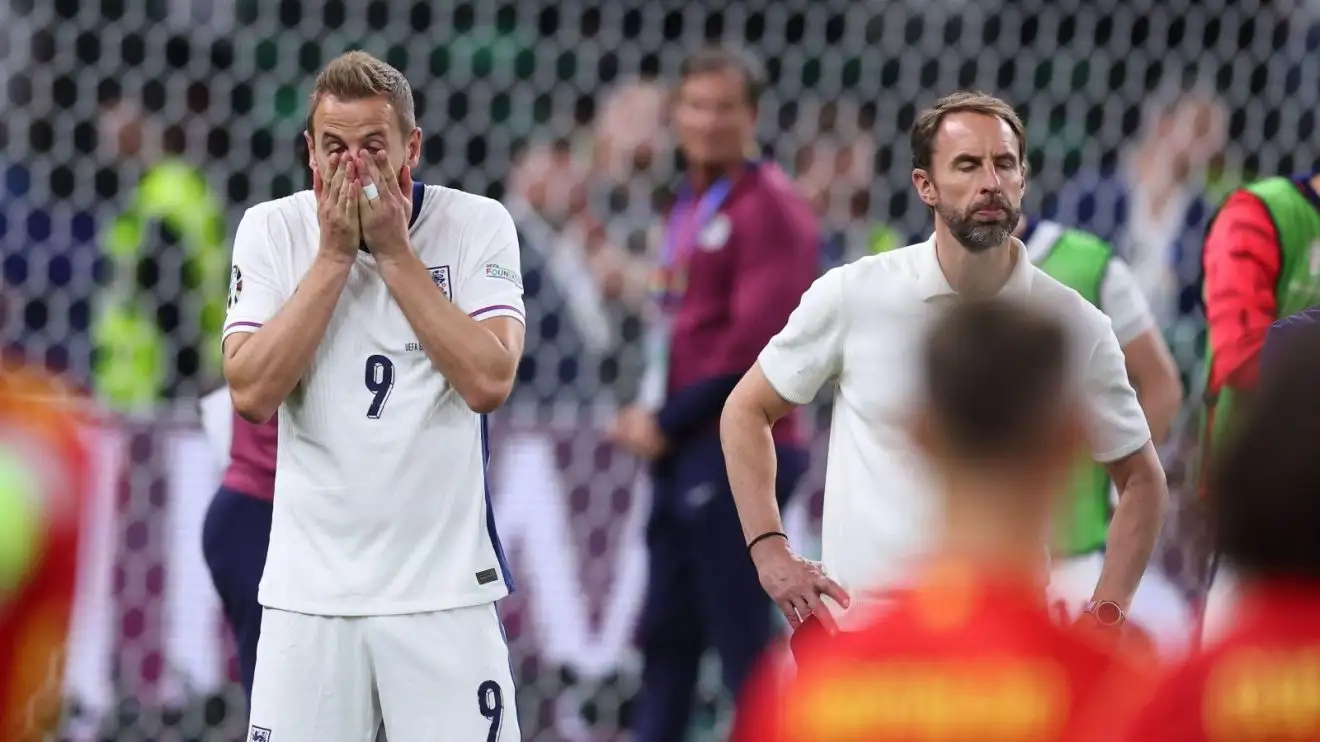 England captain Harry Kane and also Gareth Southgate