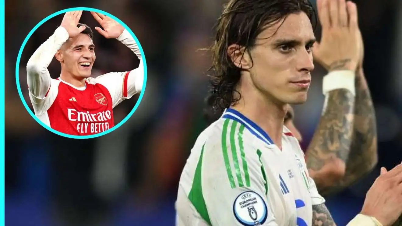 Fabrizio Romano reveals which Arsenal player Bologna 'asked for' in Calafiori negotiations 1 Riccardo Calafiori (correct) and Jakub Kiwior (escaped)