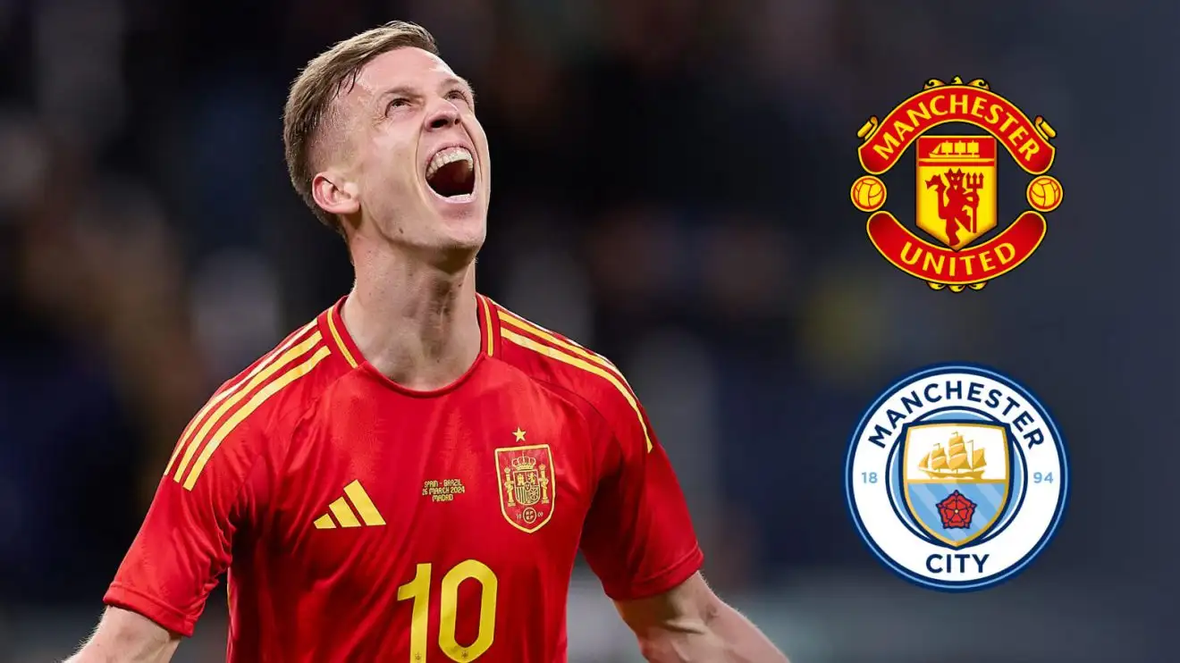 Man City 'not a threat' as Man Utd show 'great interest' in beating Barcelona to attacker 1 Man Utd transmit target Dani Olmo