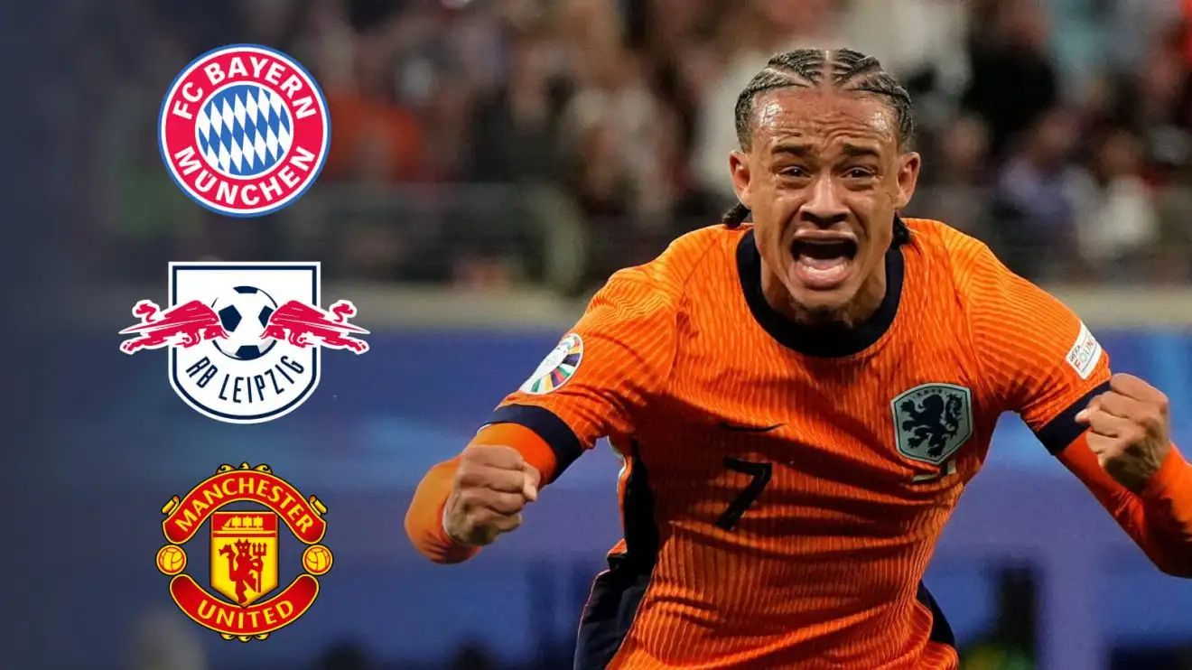 Man Utd transfer blow amid 'green light' reveal with £84m 'brutal' Ratcliffe 'operation' set to fail 1 Xavi Simons Male Utd Bayern RB Leipzig