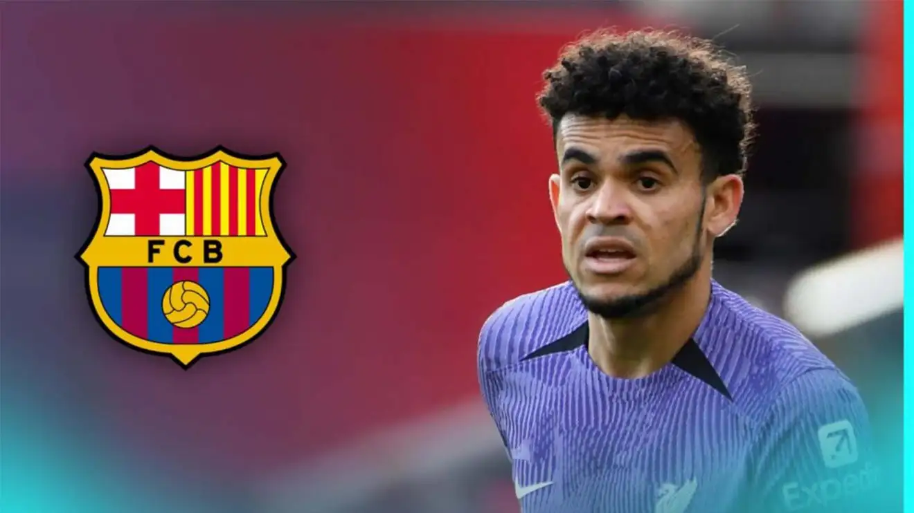 Liverpool winger Luis Diaz next off to the Barcelona badge