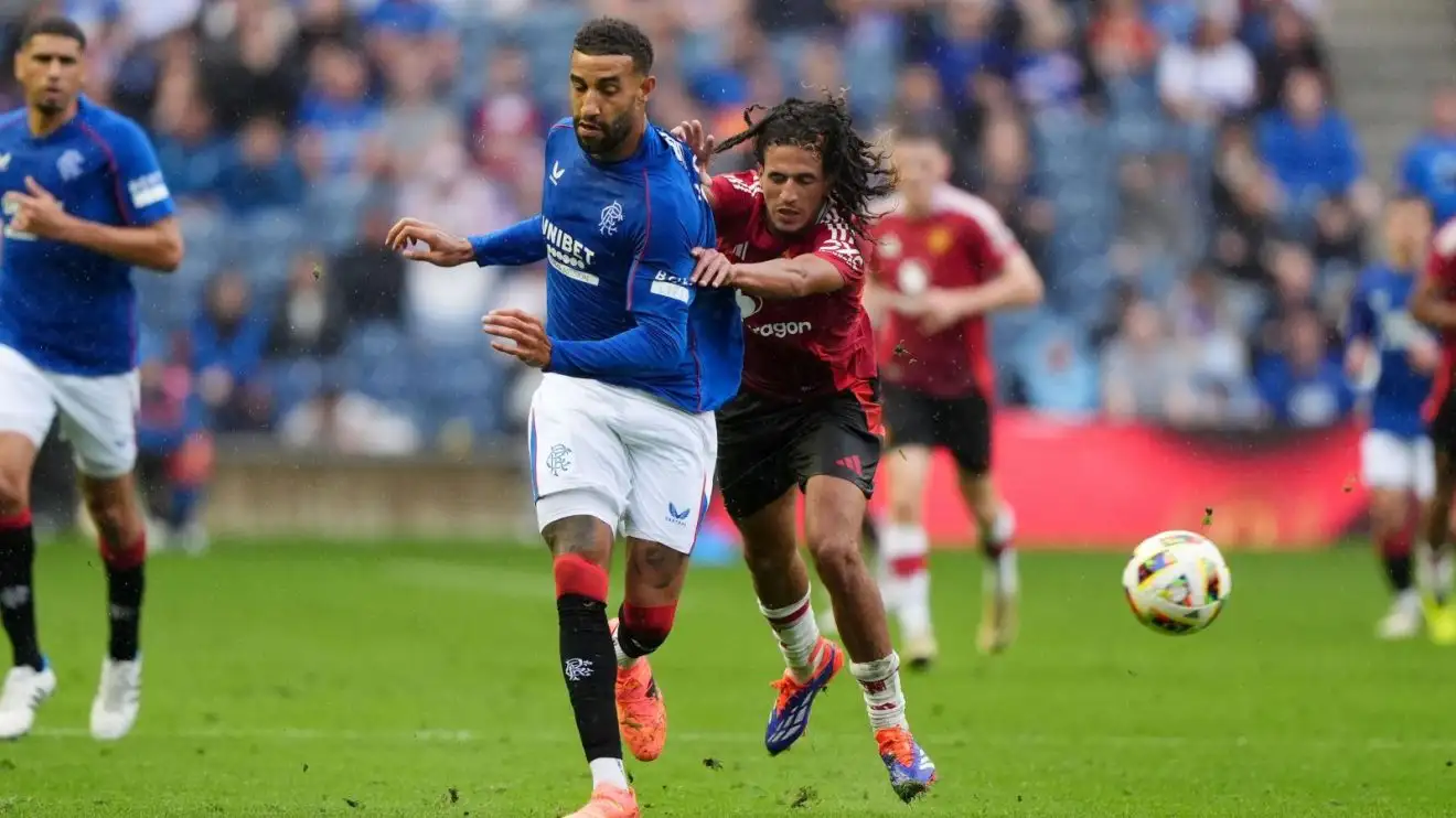 Male Utd youngster Hannibal Mejbri throughout a pre-period well-mannered versus Rangers