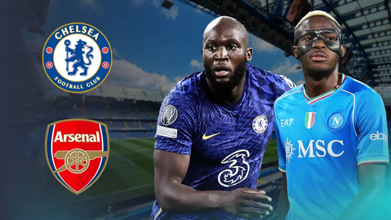 Chelsea attempt to hijack Arsenal transfer amid 'ongoing discussions' over stunning swap deal 1 Chelsea striker Romelu Lukaku and Victor Osimhen