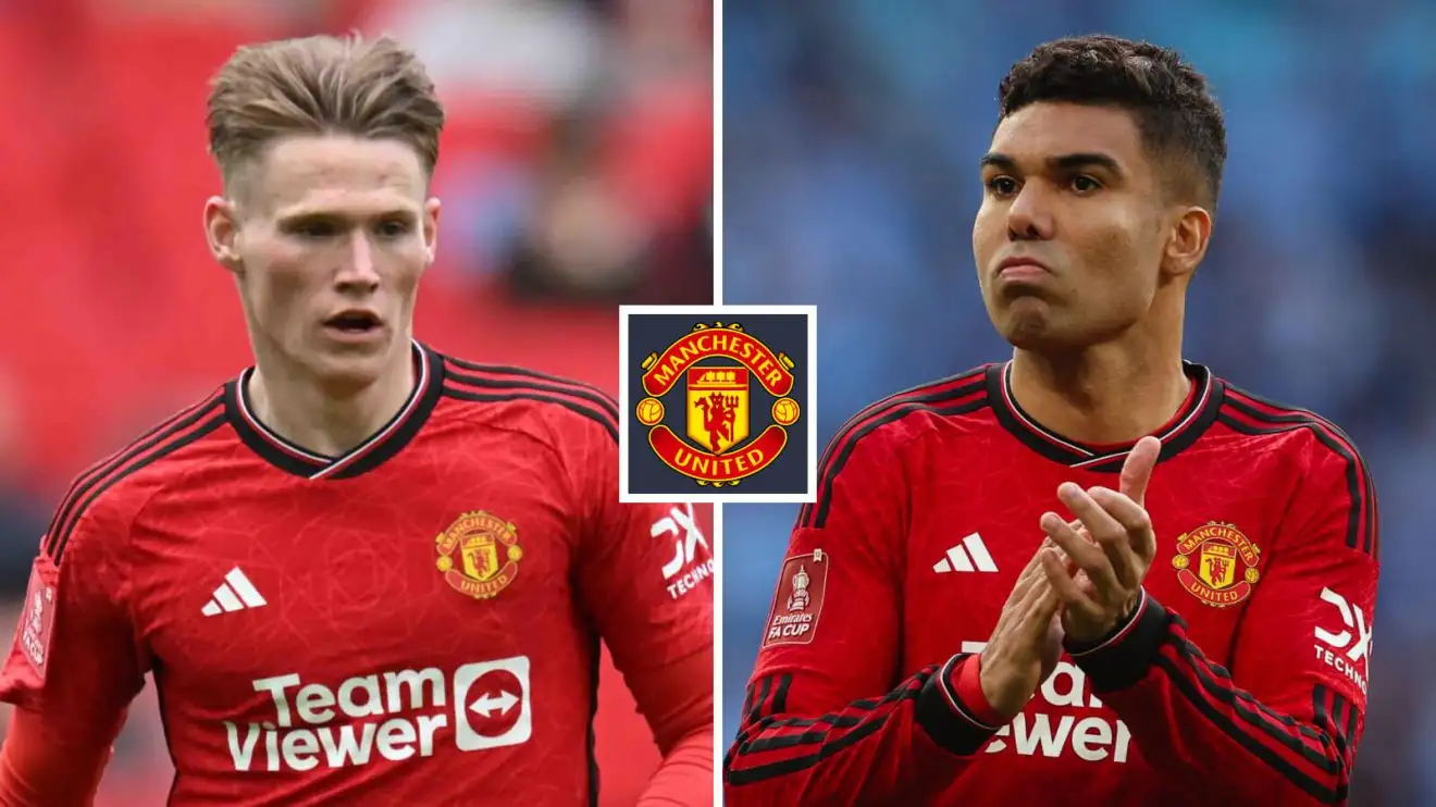 Bộ đôi Man Utd Scott McTominay và Casemiro